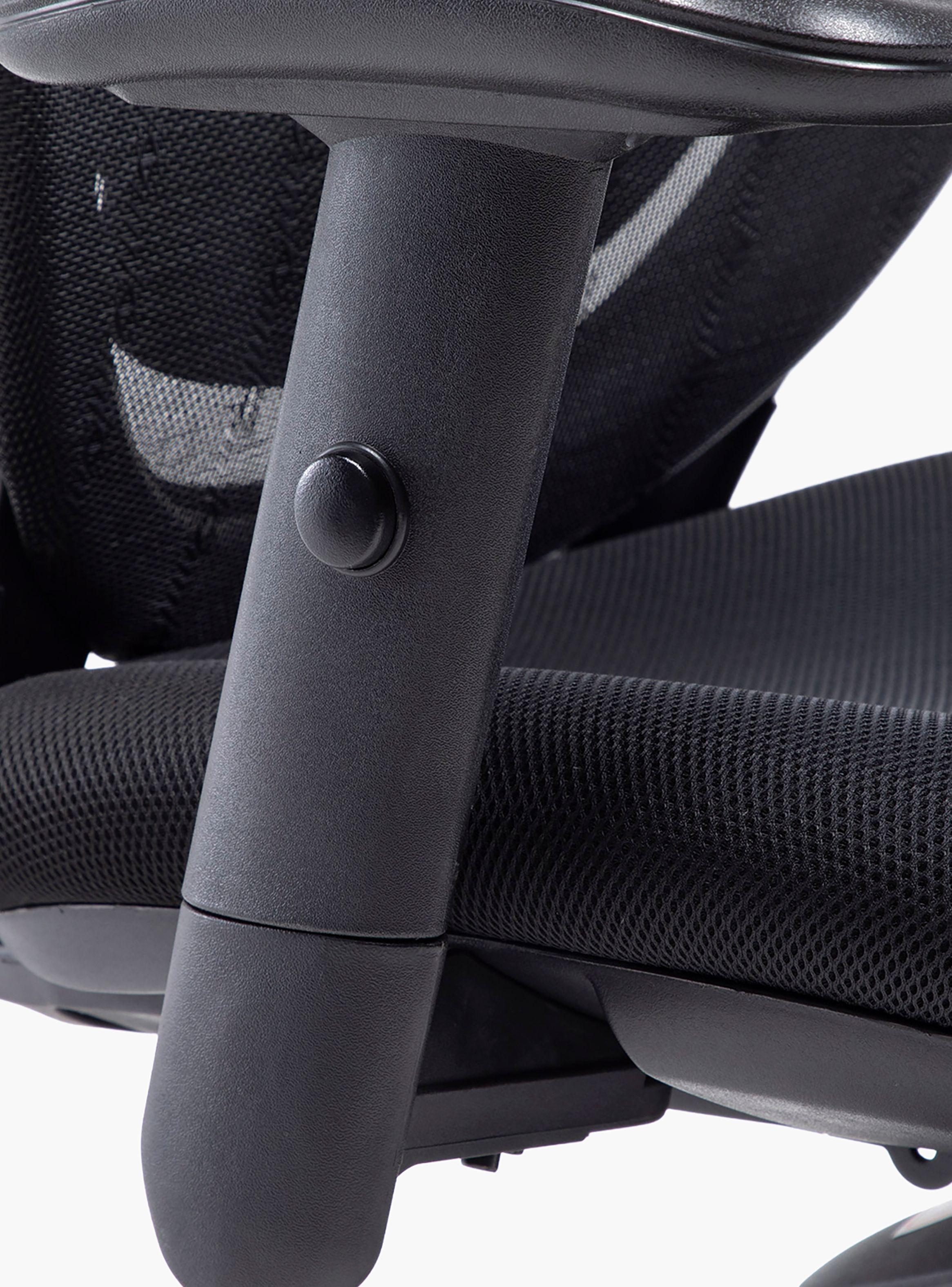 Silla Oficina Black Base Nylon c/cabecero Negro-4