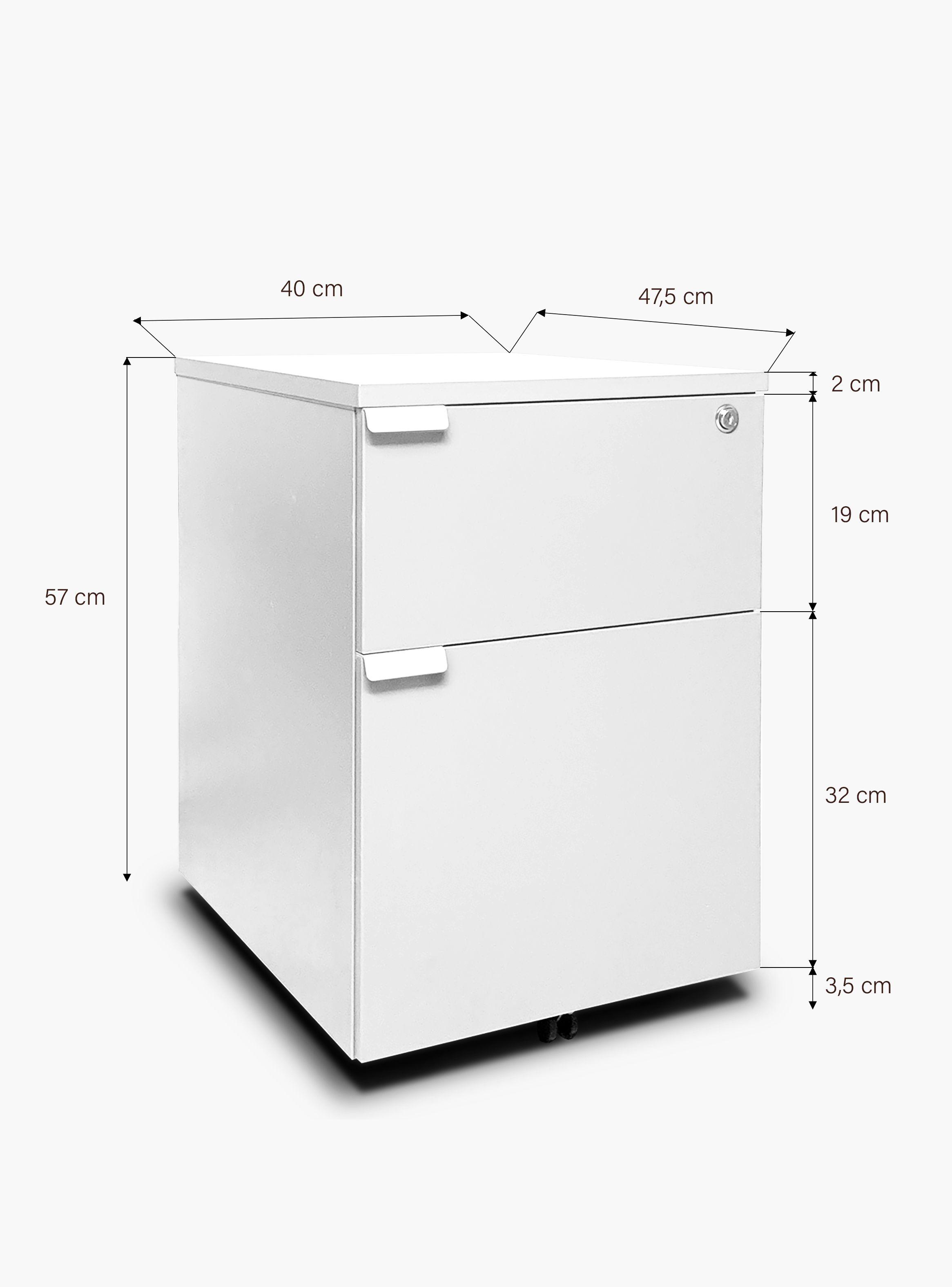Cajonera Melamina Space BF Blanco-4