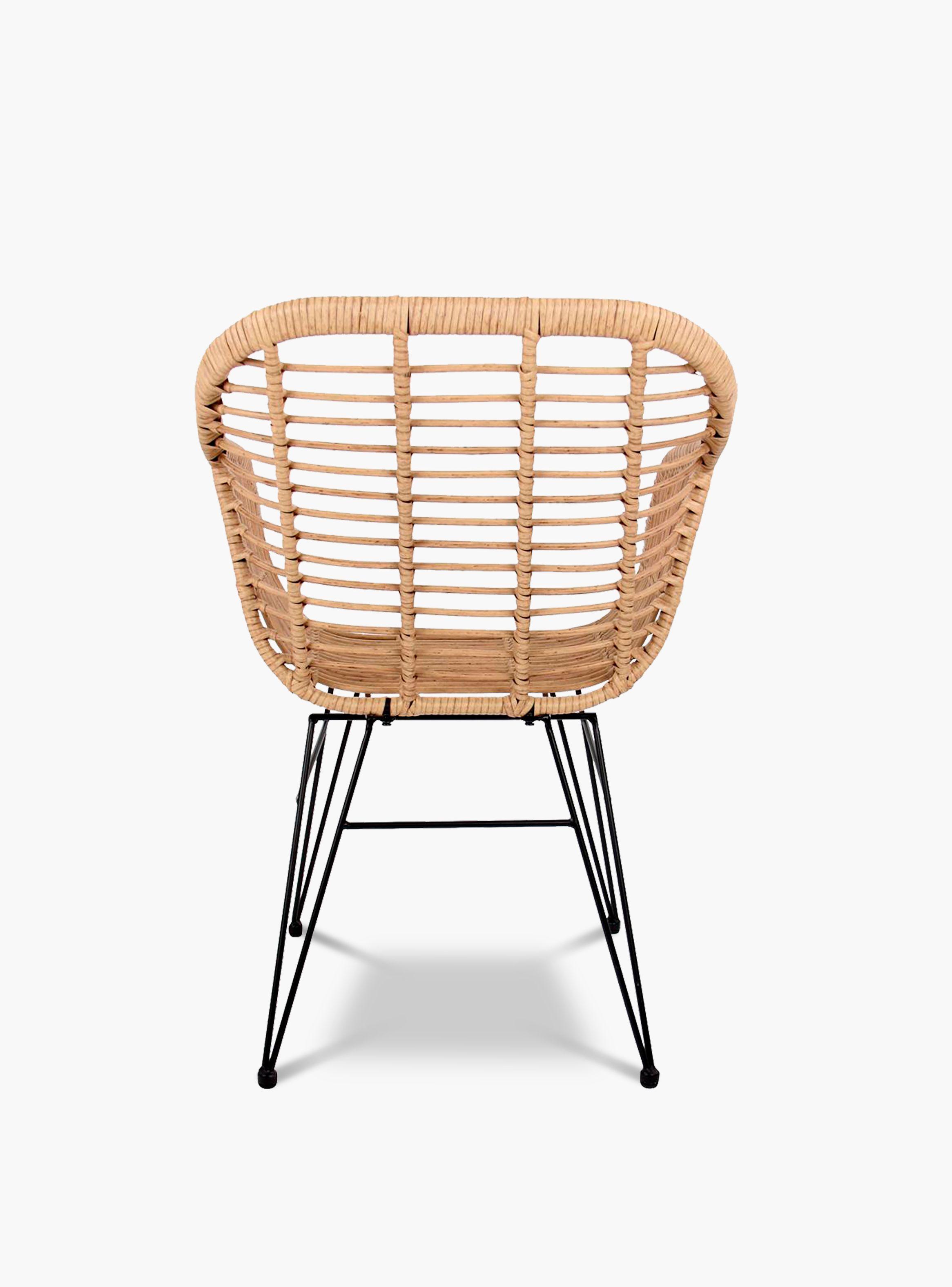 Silla Comedor c/brazo ratan sintetico Creta-4
