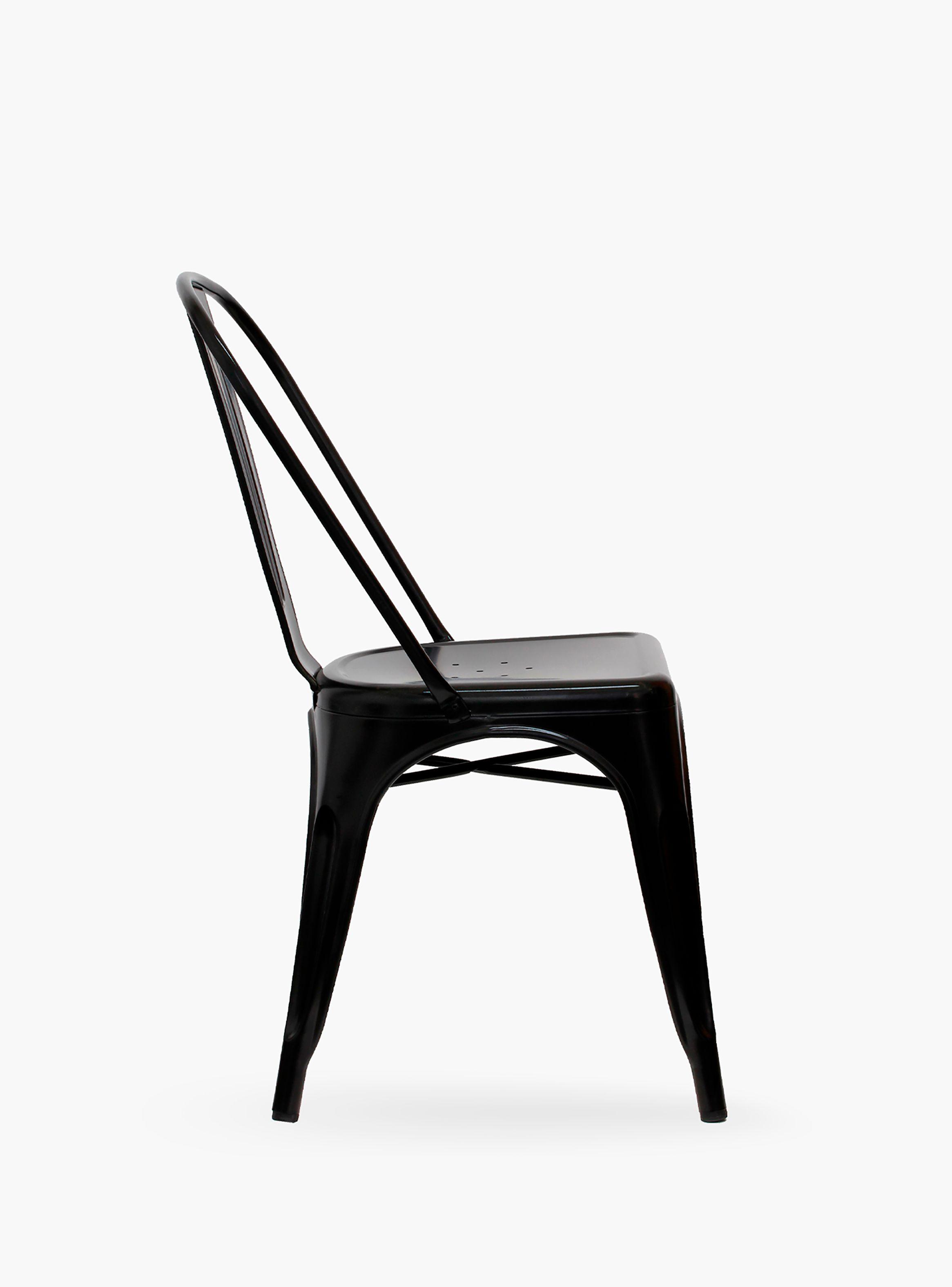 Pack 4 Sillas Tolix Asiento Metal Negro-4