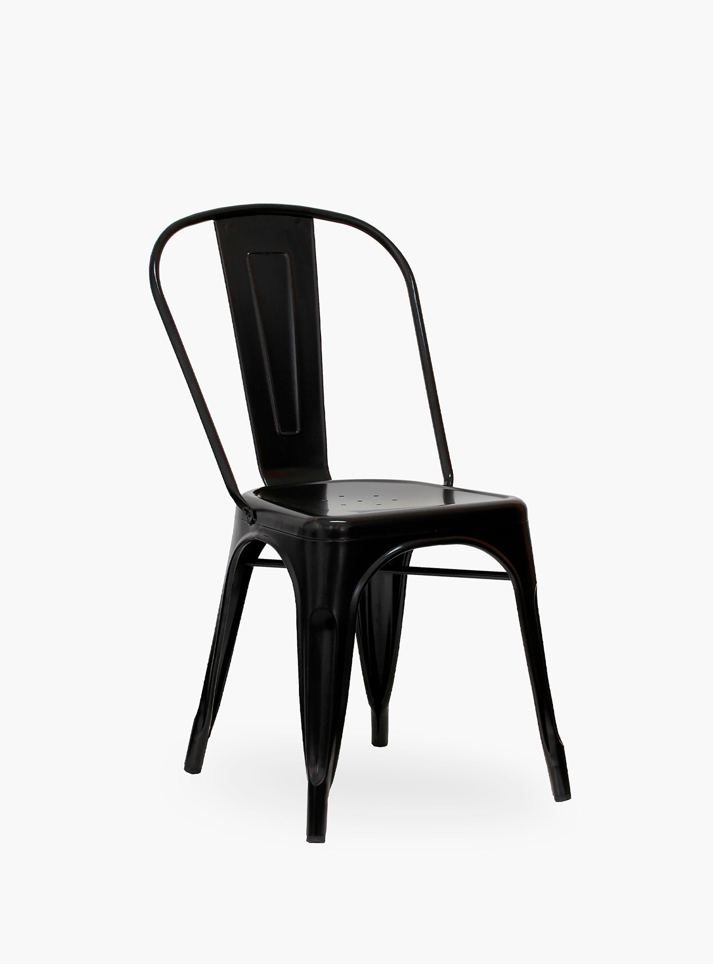 Pack 4 Sillas Tolix Asiento Metal Negro-3