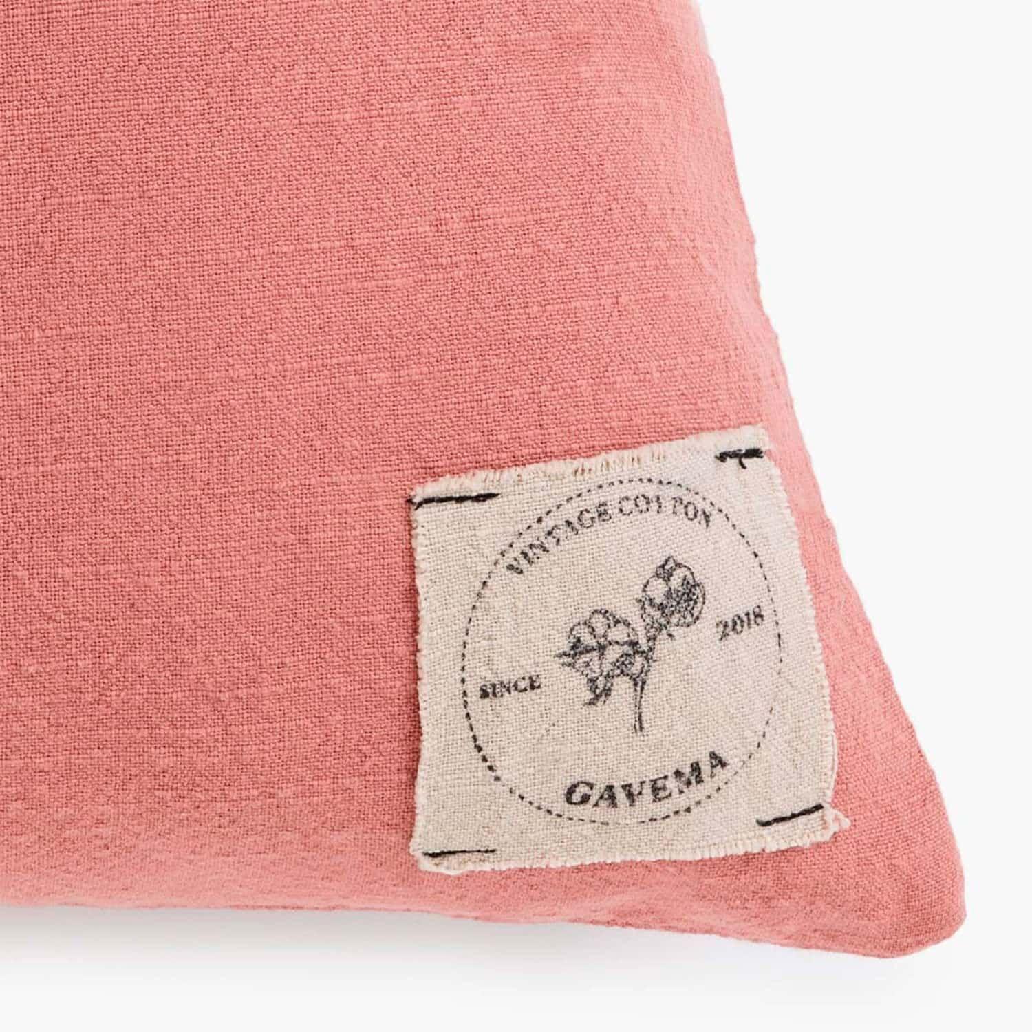 Funda Cojin Algodon Gavema 60x60 Coral-1