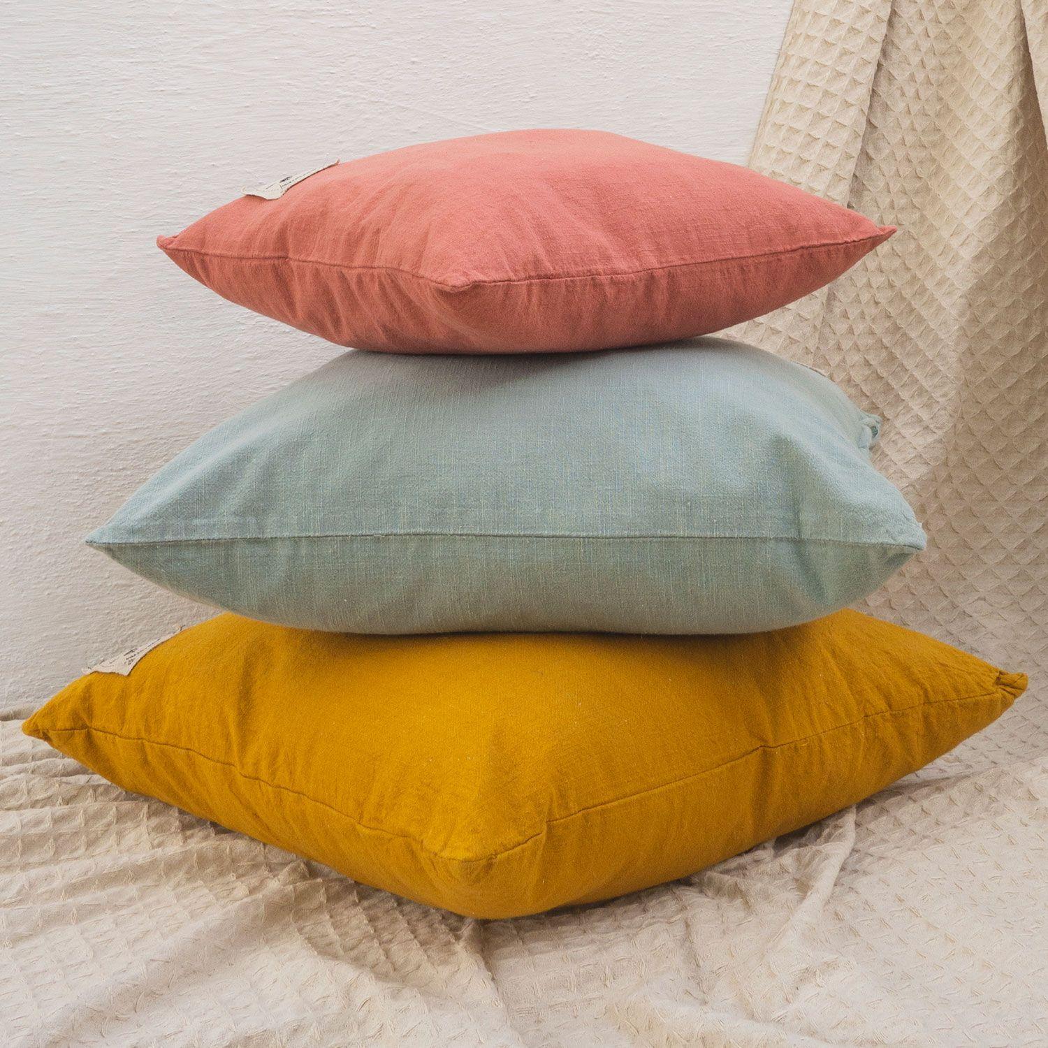 Funda Cojin Algodon Gavema 60x60 Coral-4