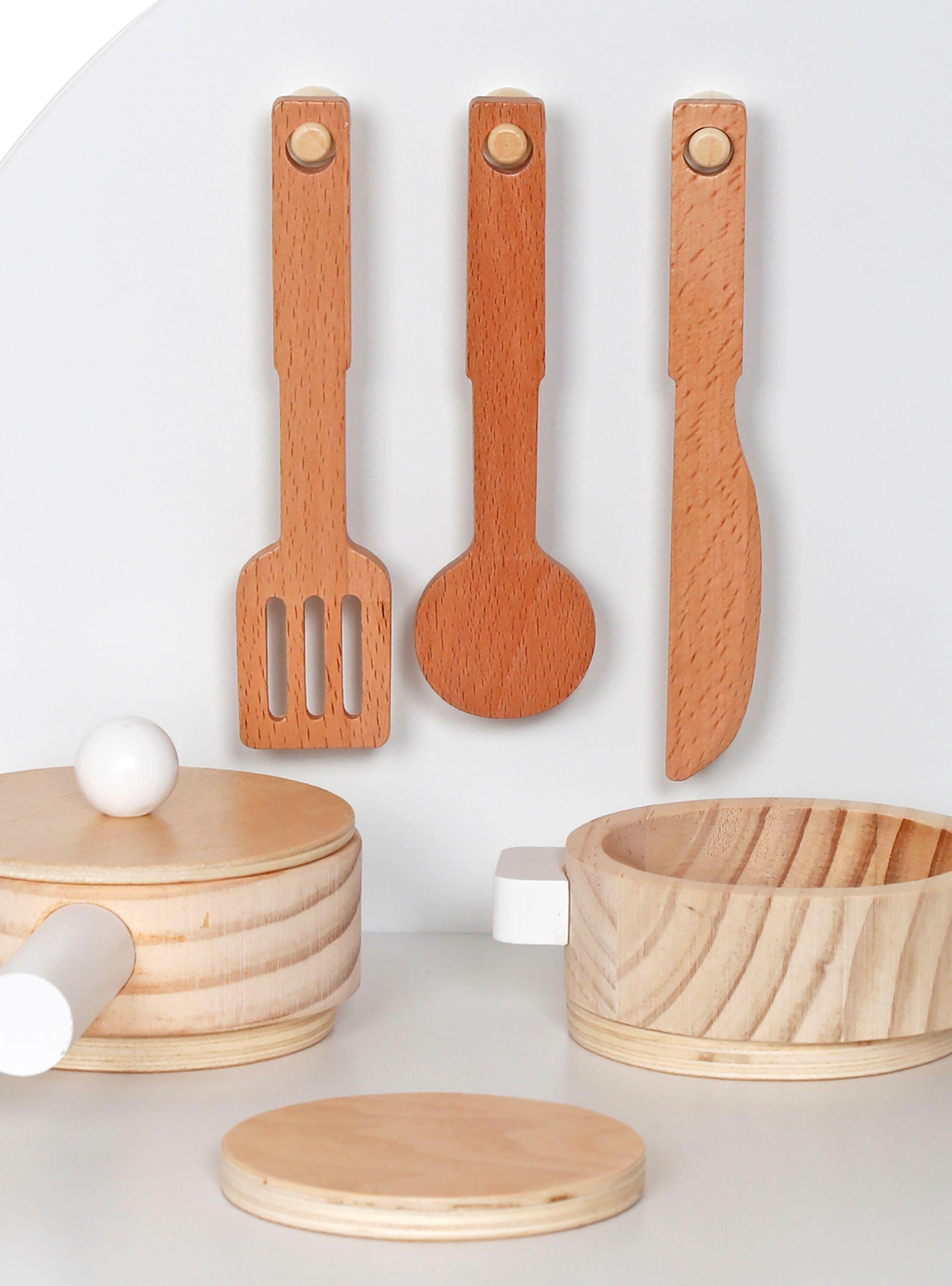 Cocina Infantil de Madera Chiara Blanco-3