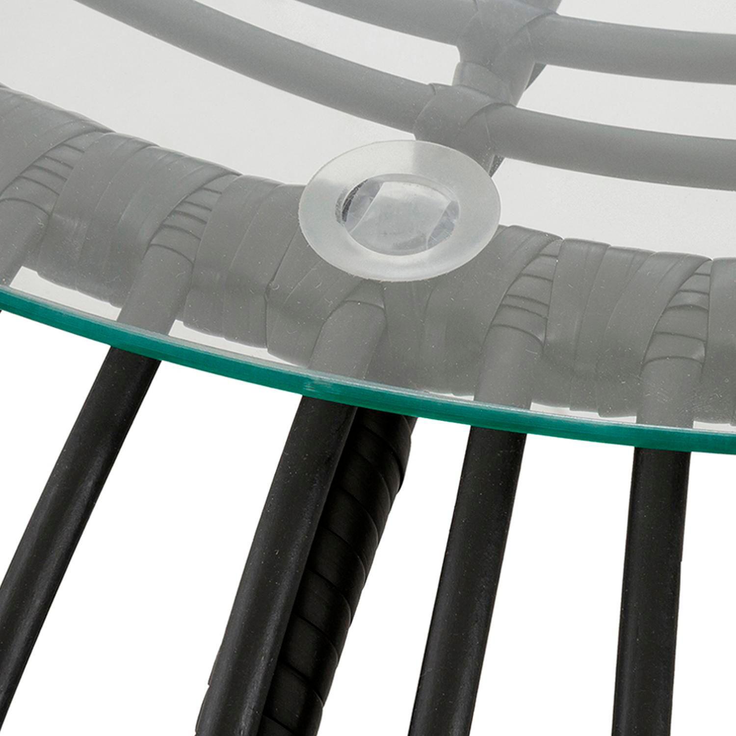 Mesa de Centro ratan sintetico Creta Negro-4