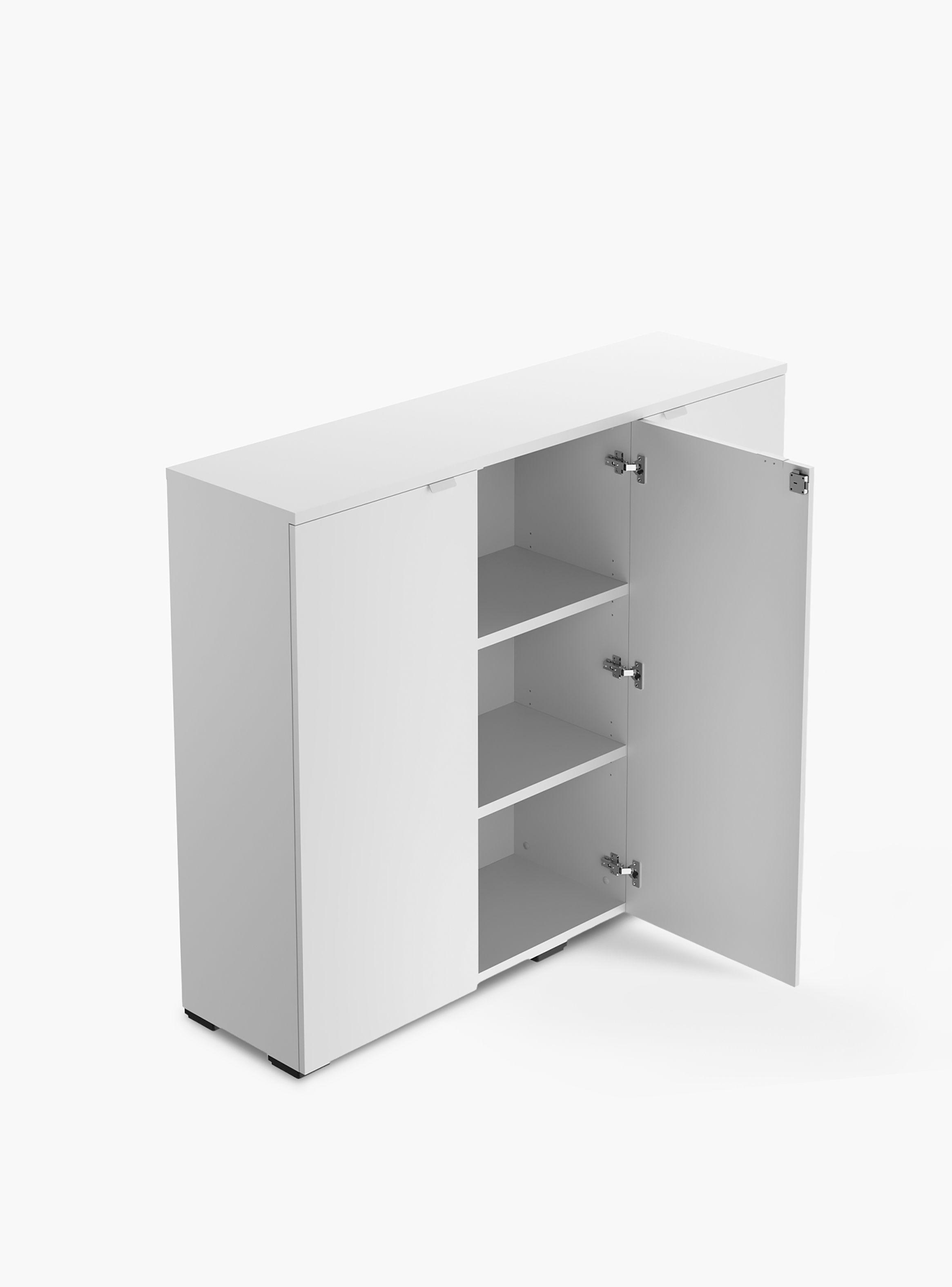 Gabinete Oficina Medio Space 3 puertas 150 Blanco-4
