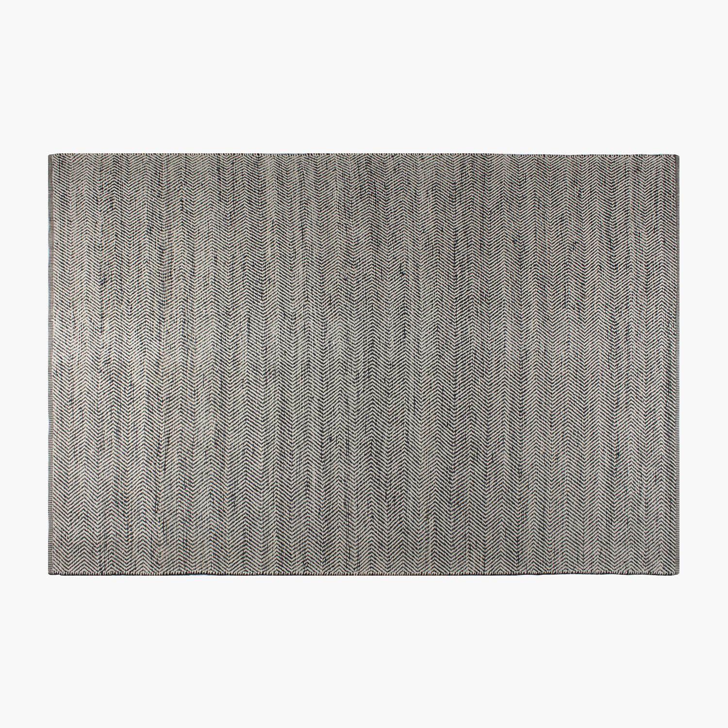 Alfombra Algodón/Cañamo Chebbi 200x300 Gris Oscuro-4
