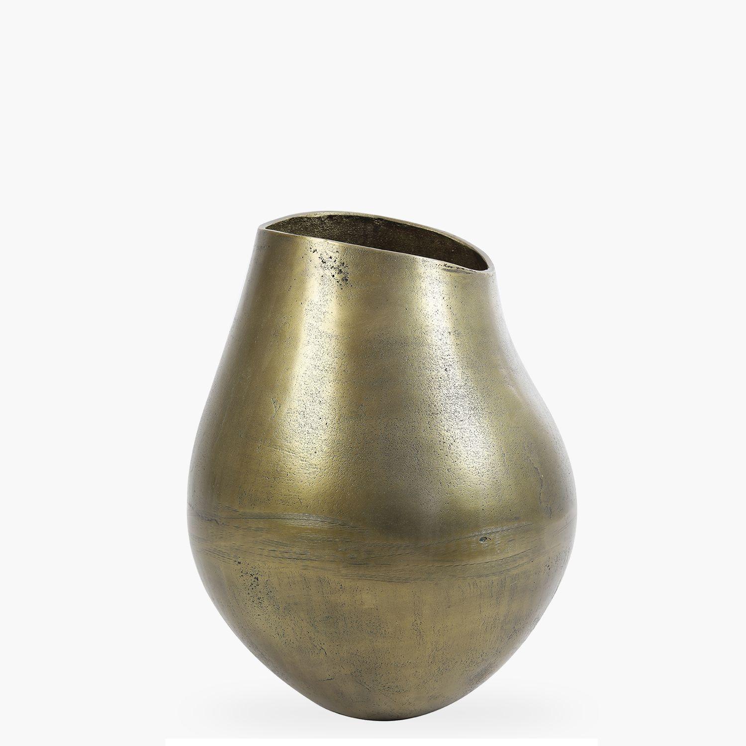 Jarrón metálico Breston 28 Bronce-2