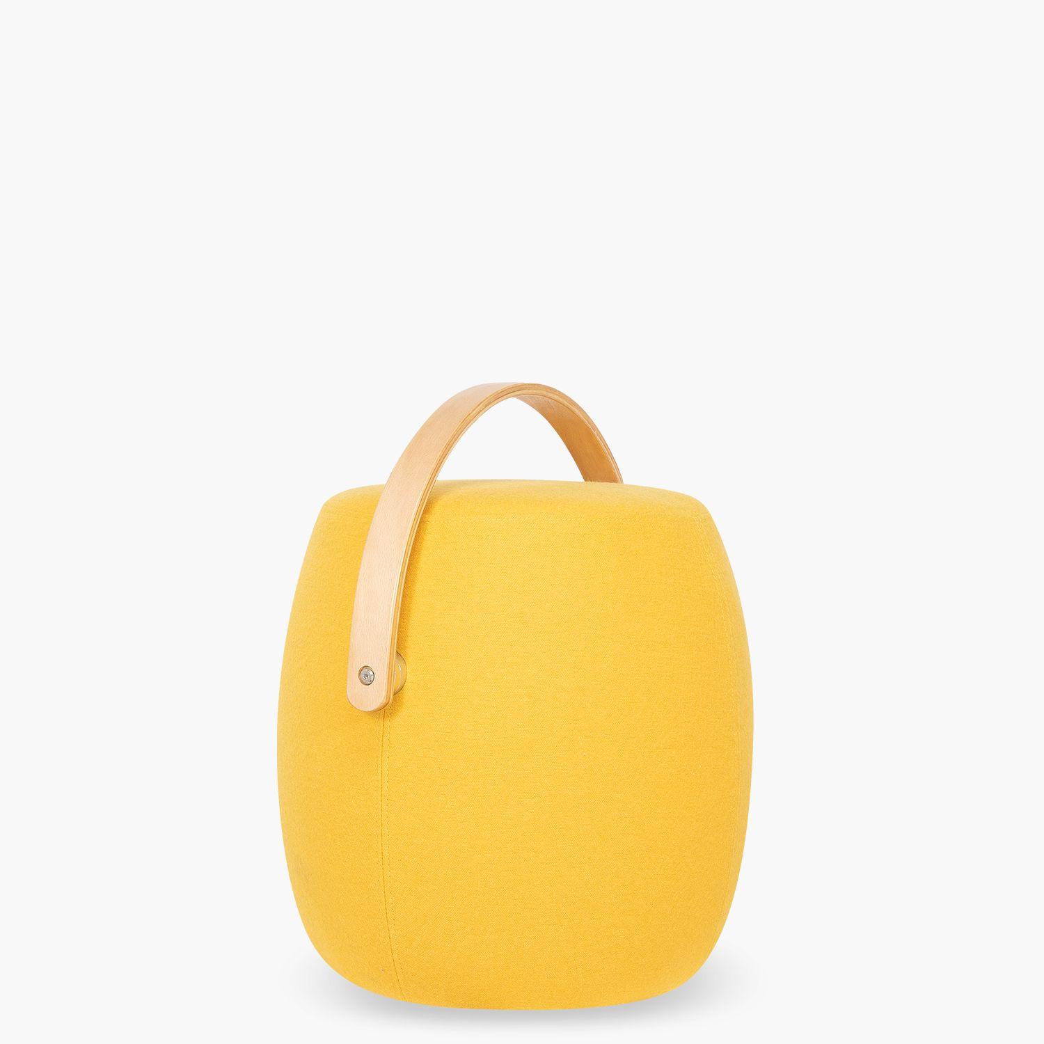 Pouf Asa de Madera Amarillo-0