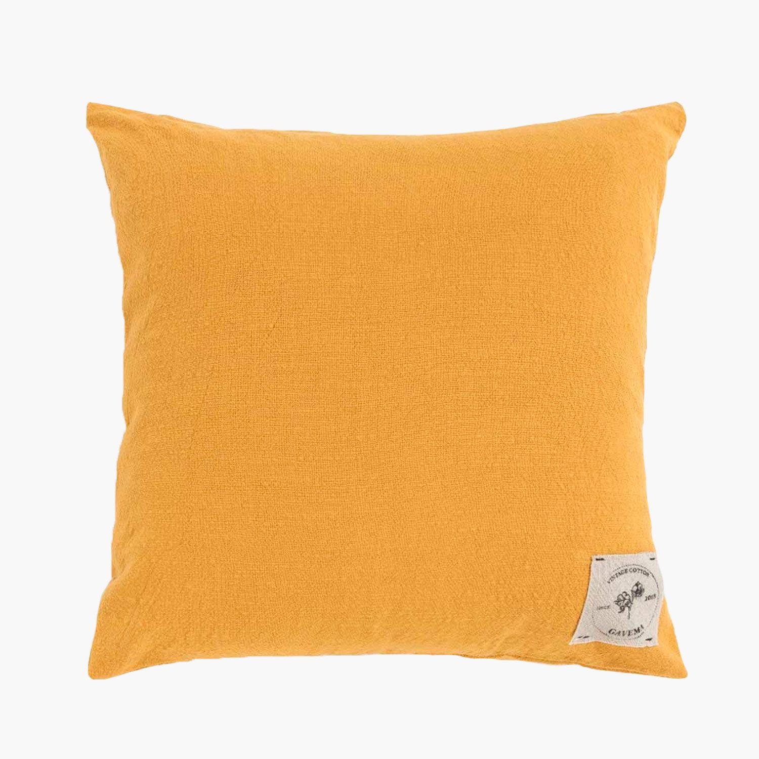 Funda Cojin Algodon Gavema 45x45 Mostaza-0