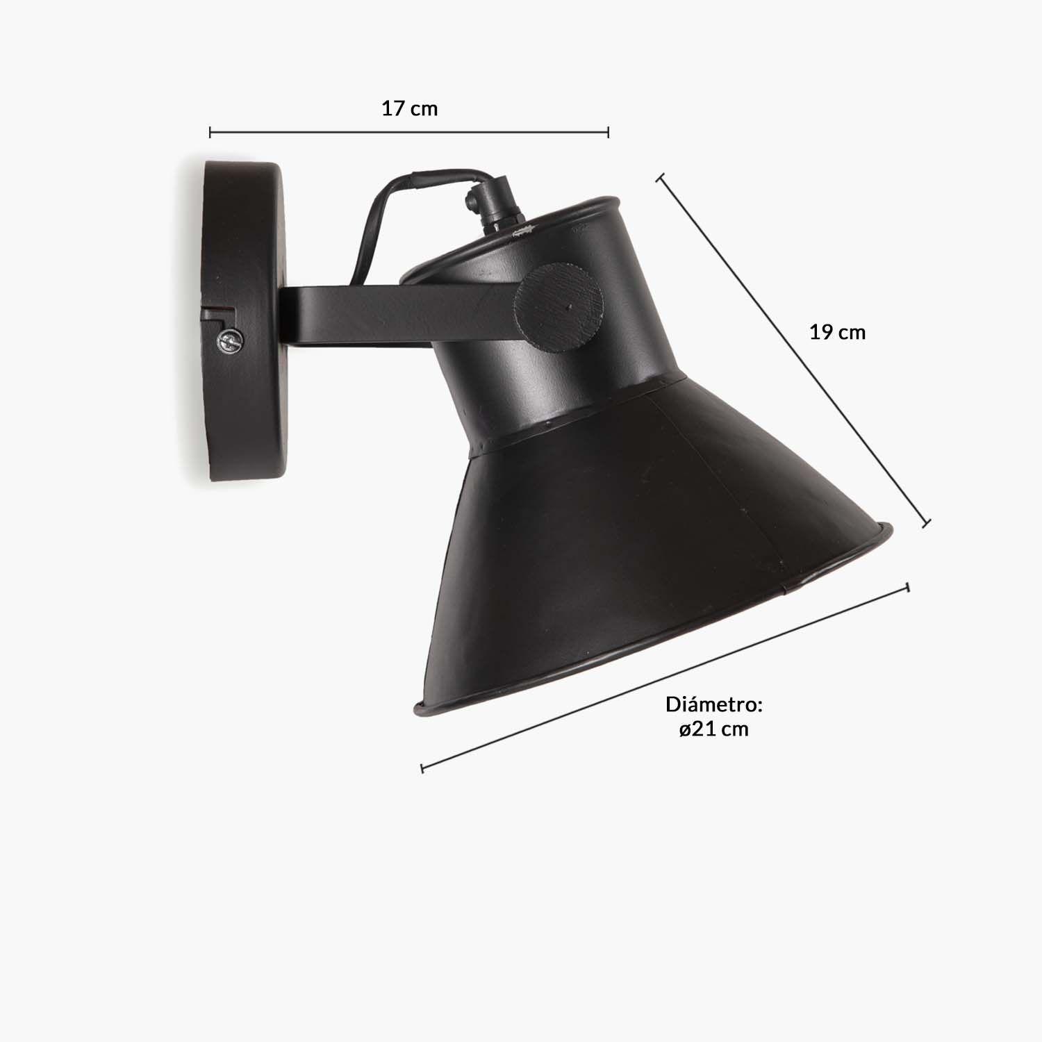 Lámpara de Pared Myra Negro-3