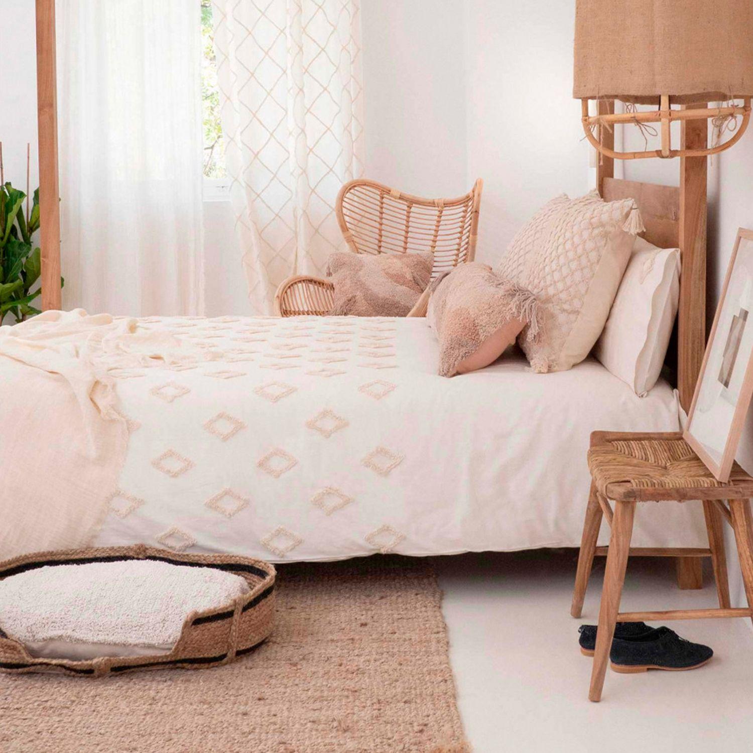 Funda Plumón Mila L 260x270 Crudo (cama Queen, King y Superking)-3