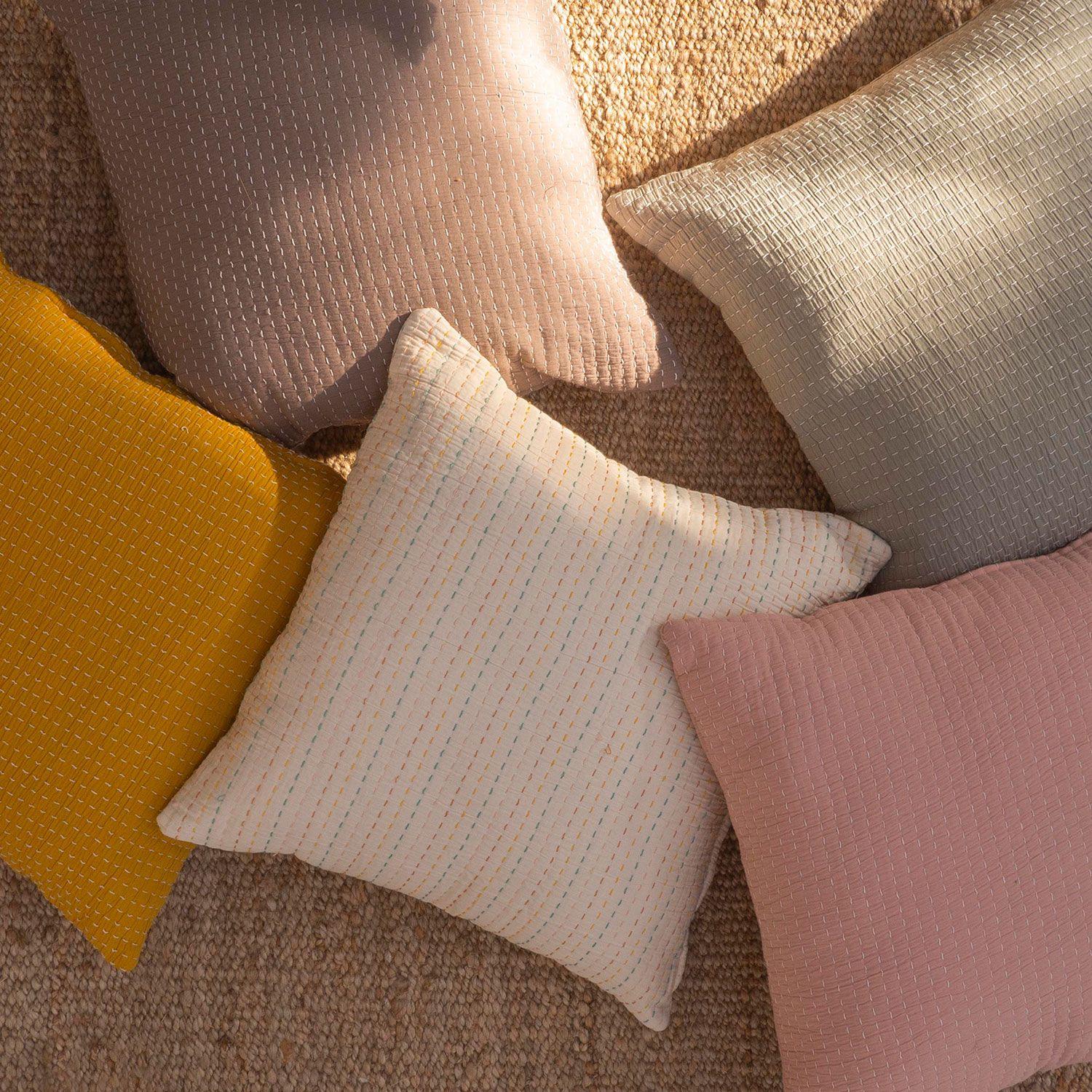 Funda de Cojin Algodón Agata 60x60 Gris-2