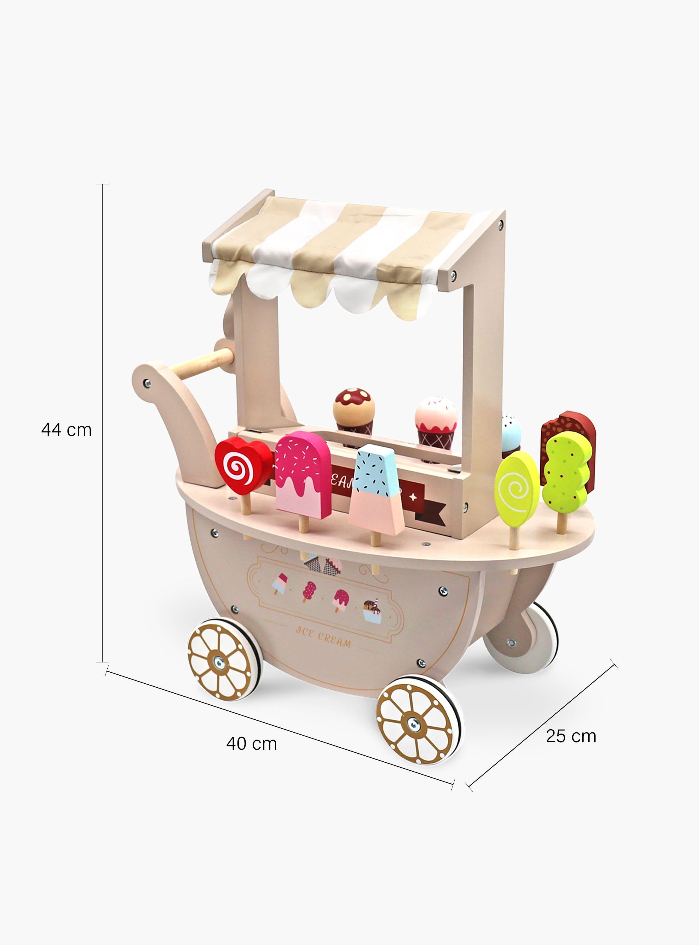 Heladería Infantil de Madera Natural-8