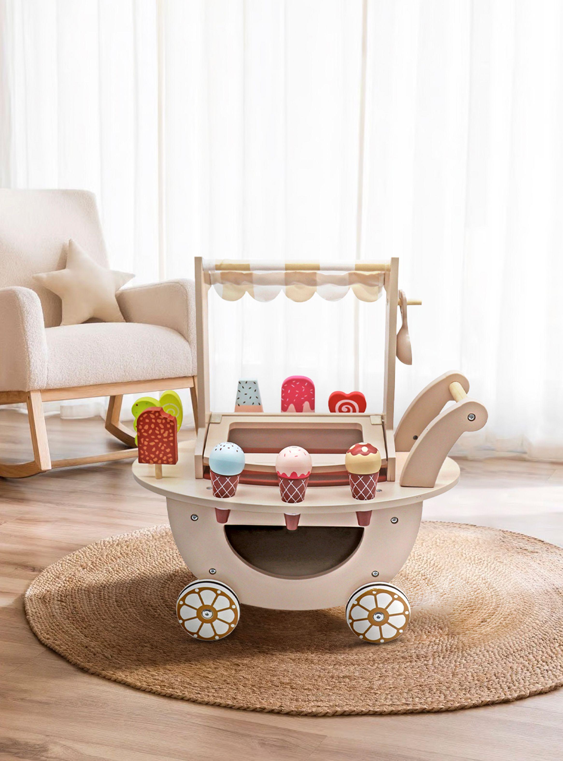 Heladería Infantil de Madera Natural-9