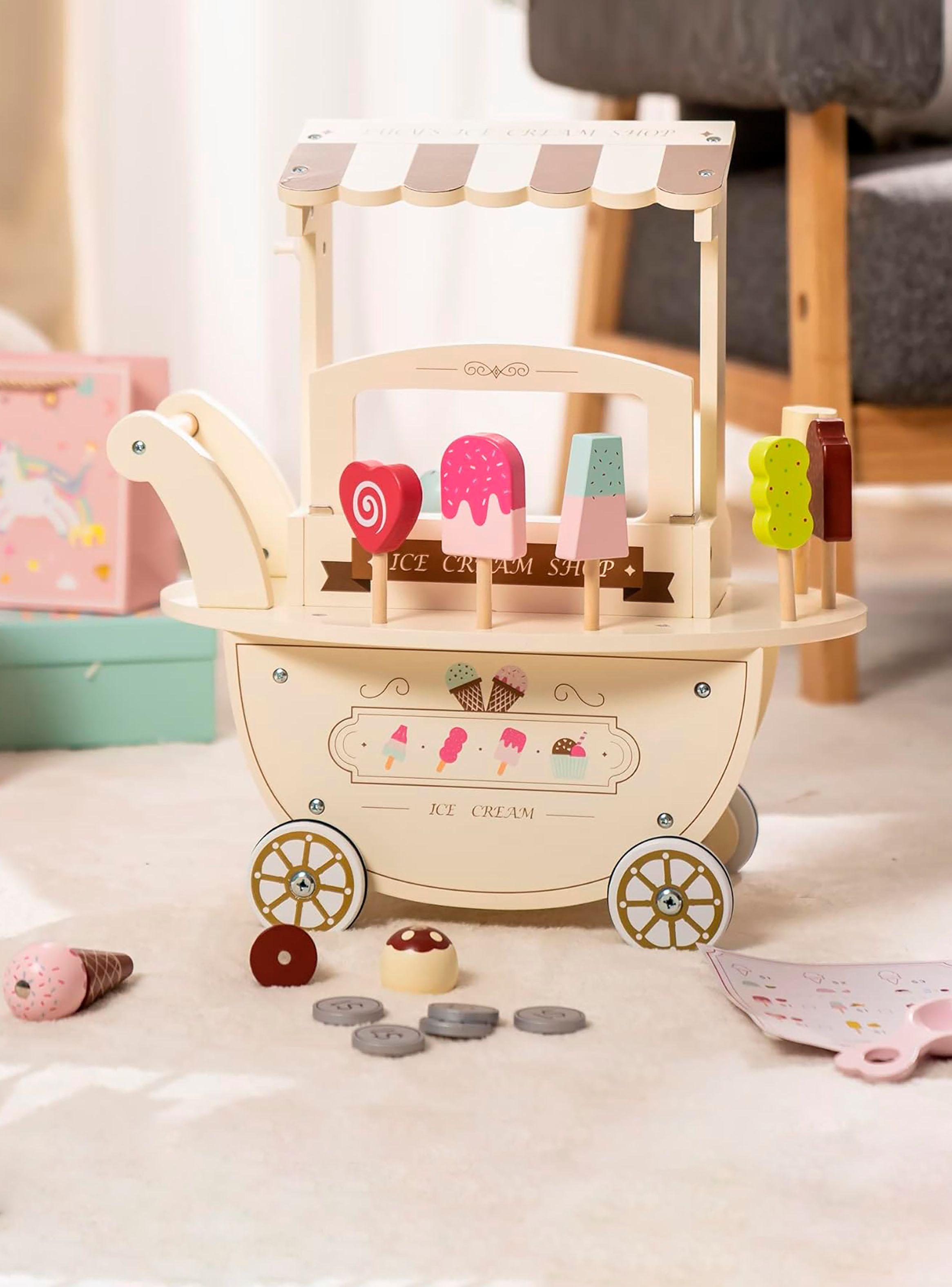 Heladería Infantil de Madera Natural-1
