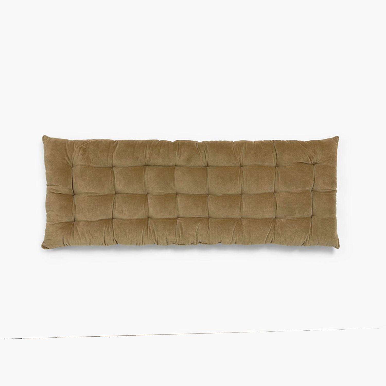 Cojin Banqueta Velur 120x40x4 Verde Musgo-0