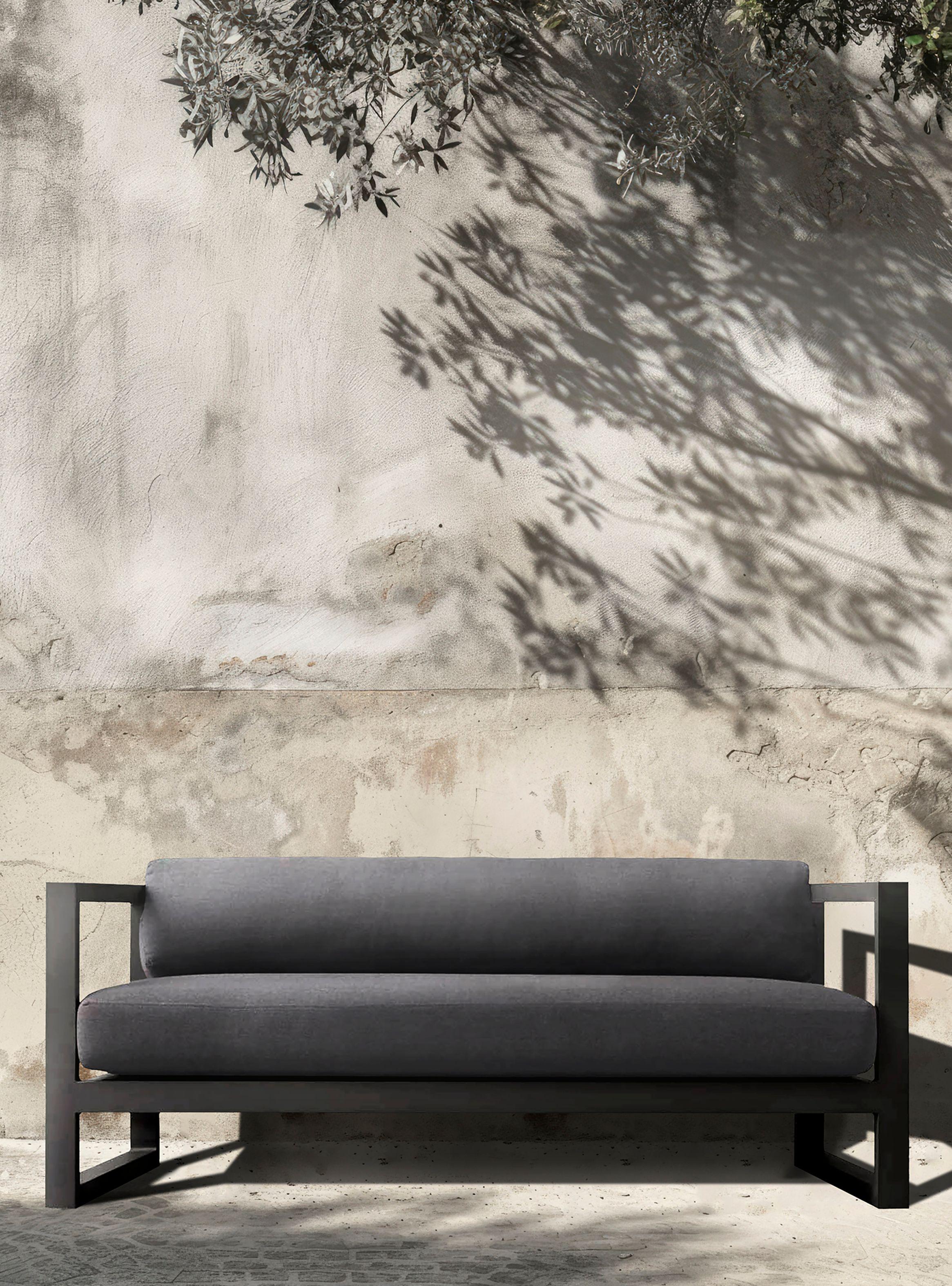 Sofa 2C Terraza Montego LT Gris Oscuro-1