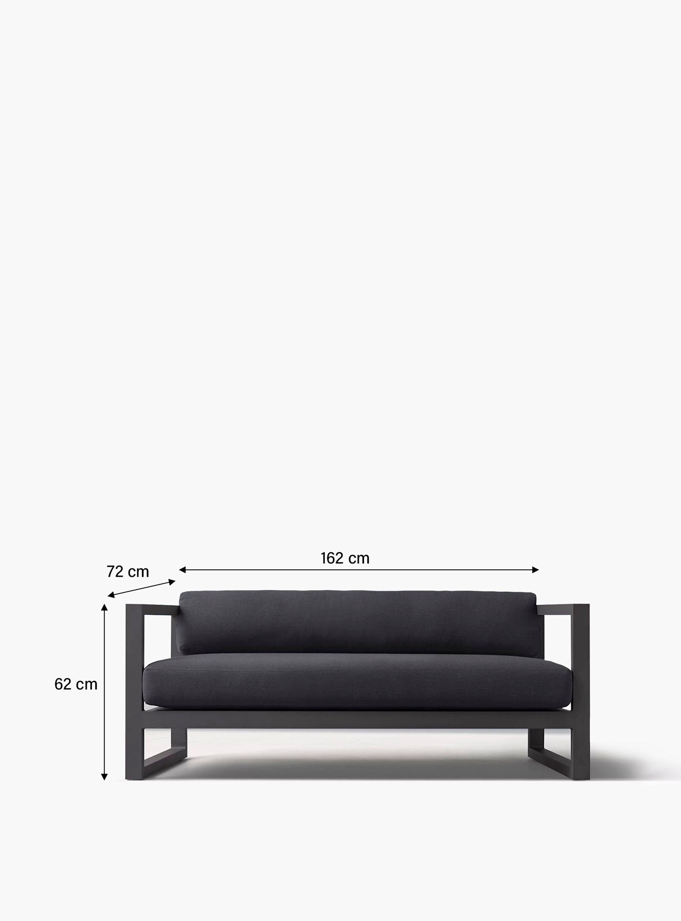 Sofa 2C Terraza Montego LT Gris Oscuro-2