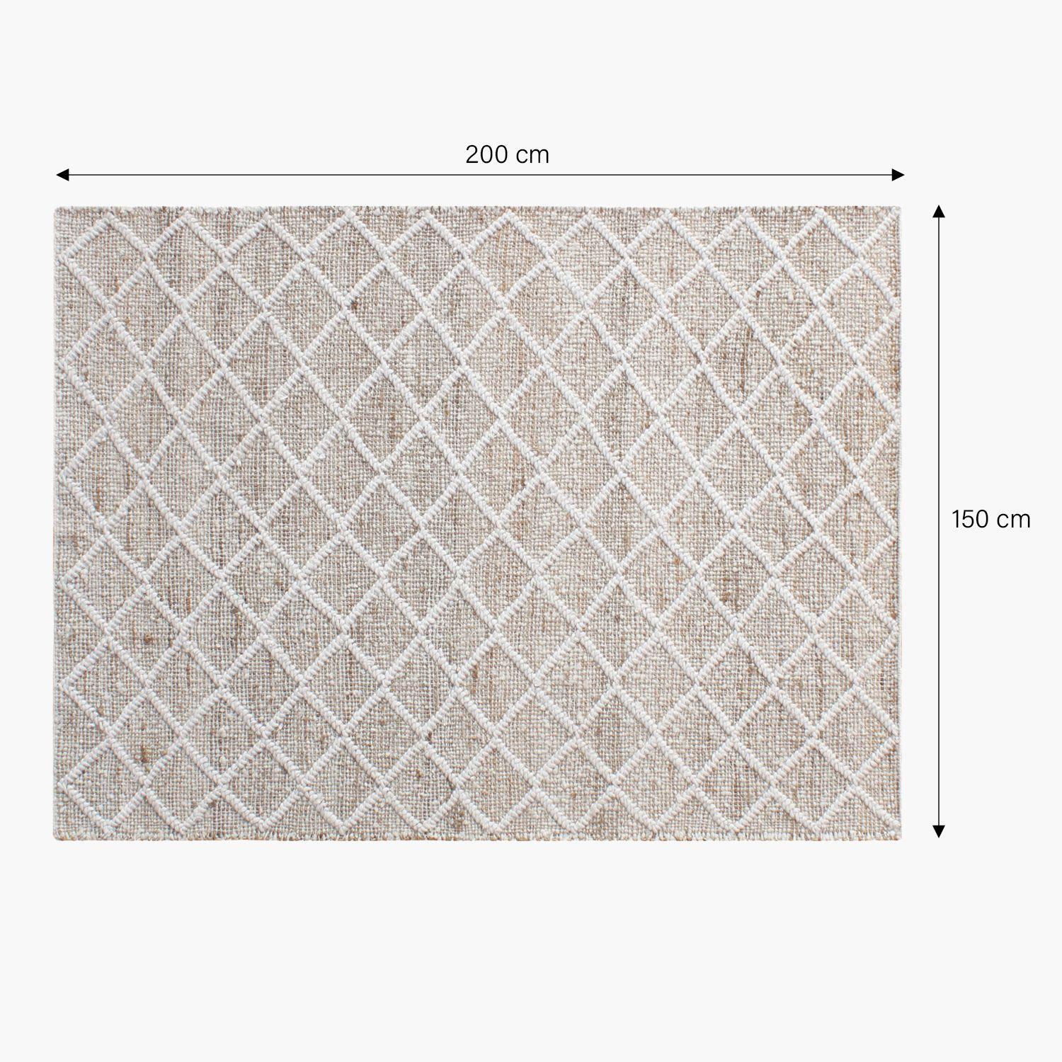 Alfombra Yute/Lana Rupanco 150x200 Natural-2