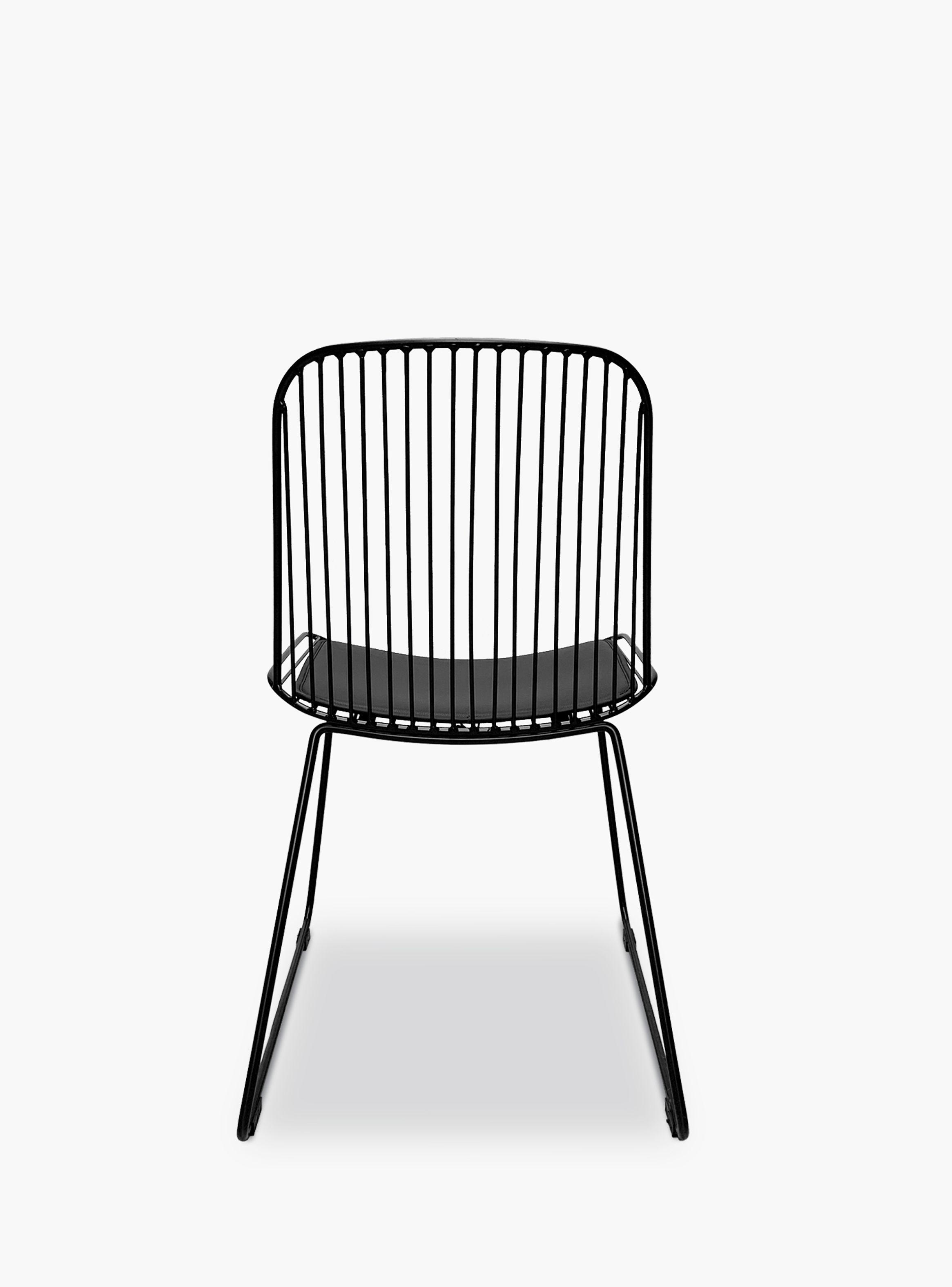 Silla metalica Isabella Negro-2