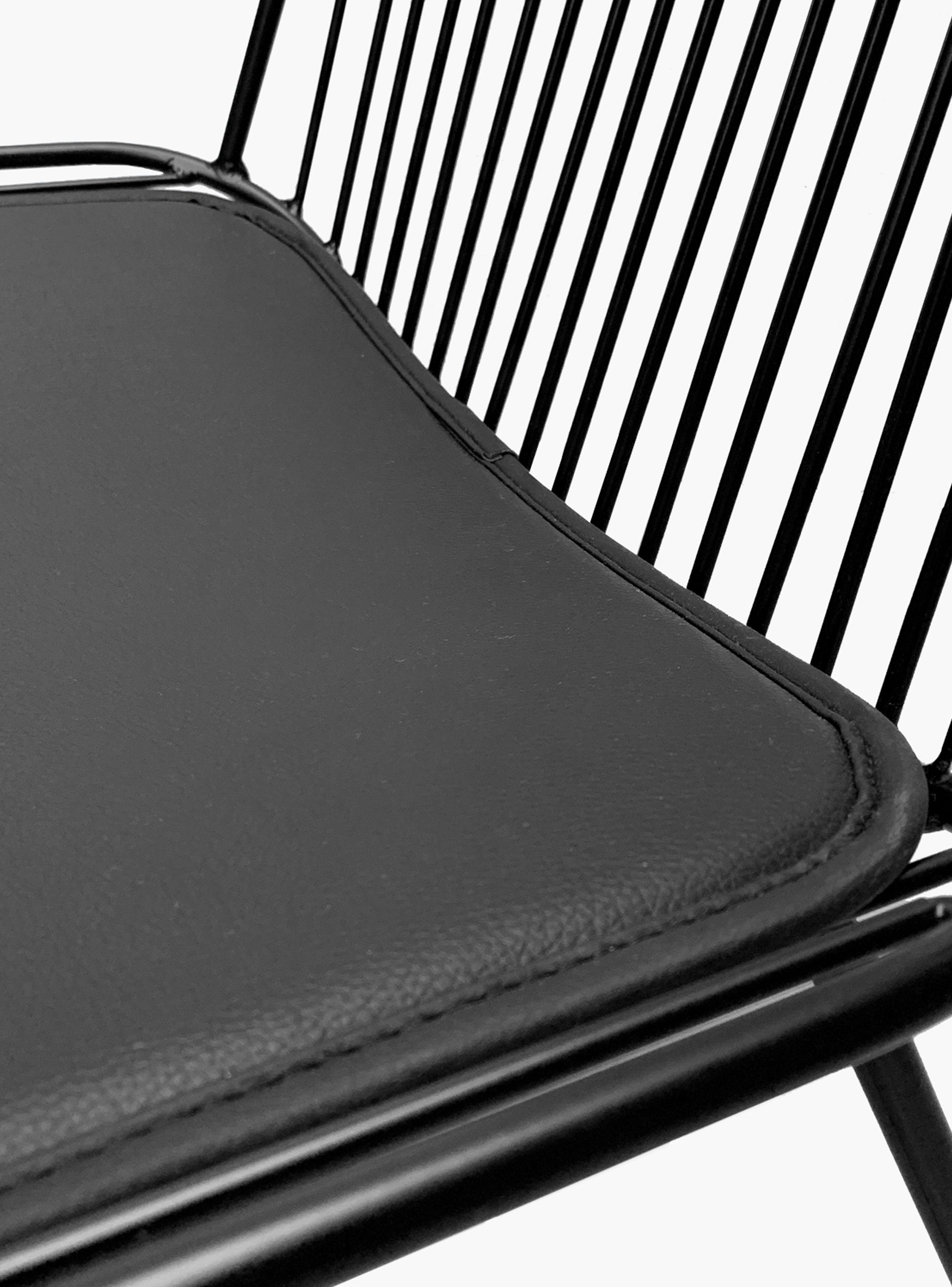 Silla metalica Isabella Negro-3