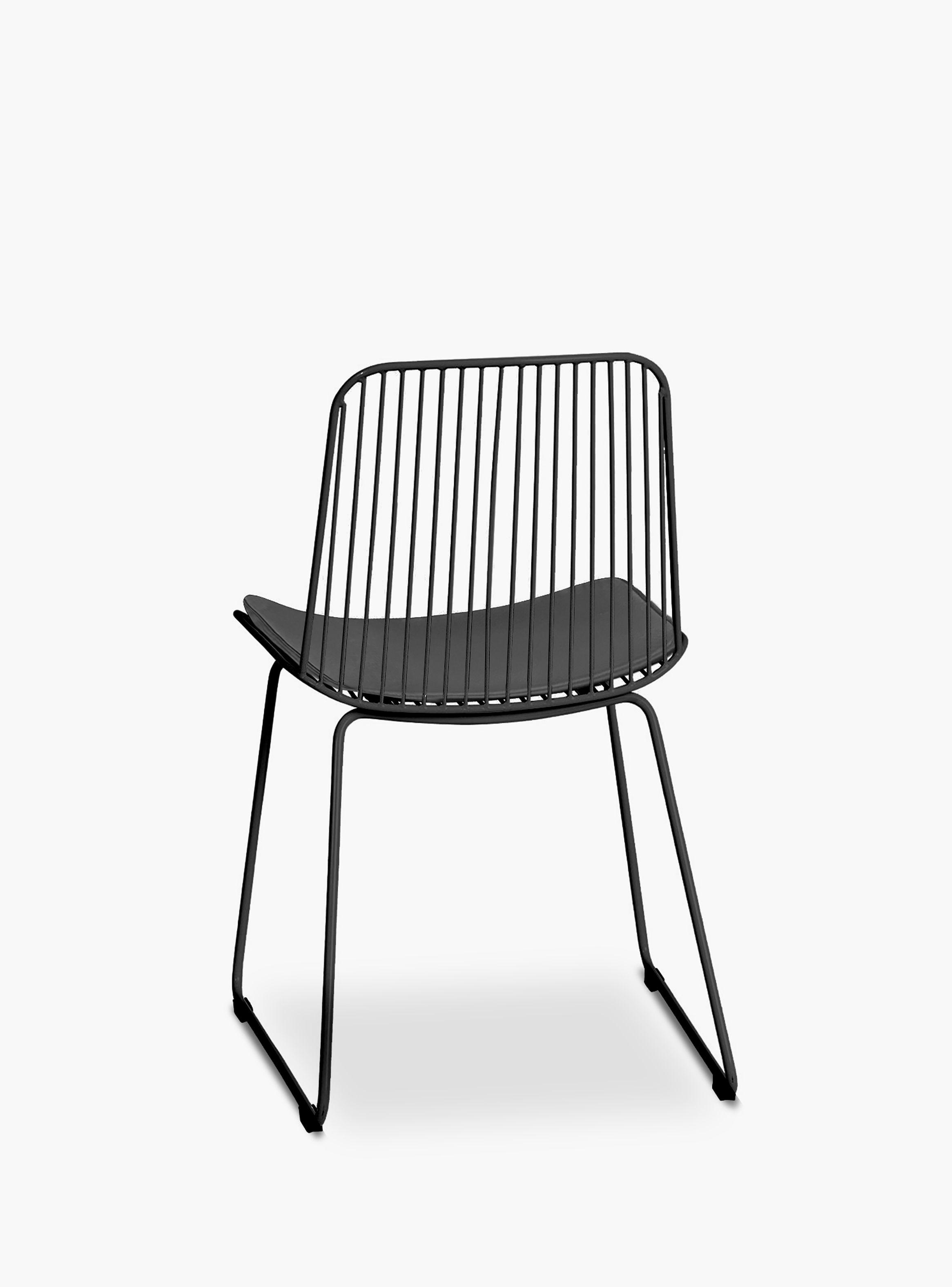 Silla metalica Isabella Negro-4