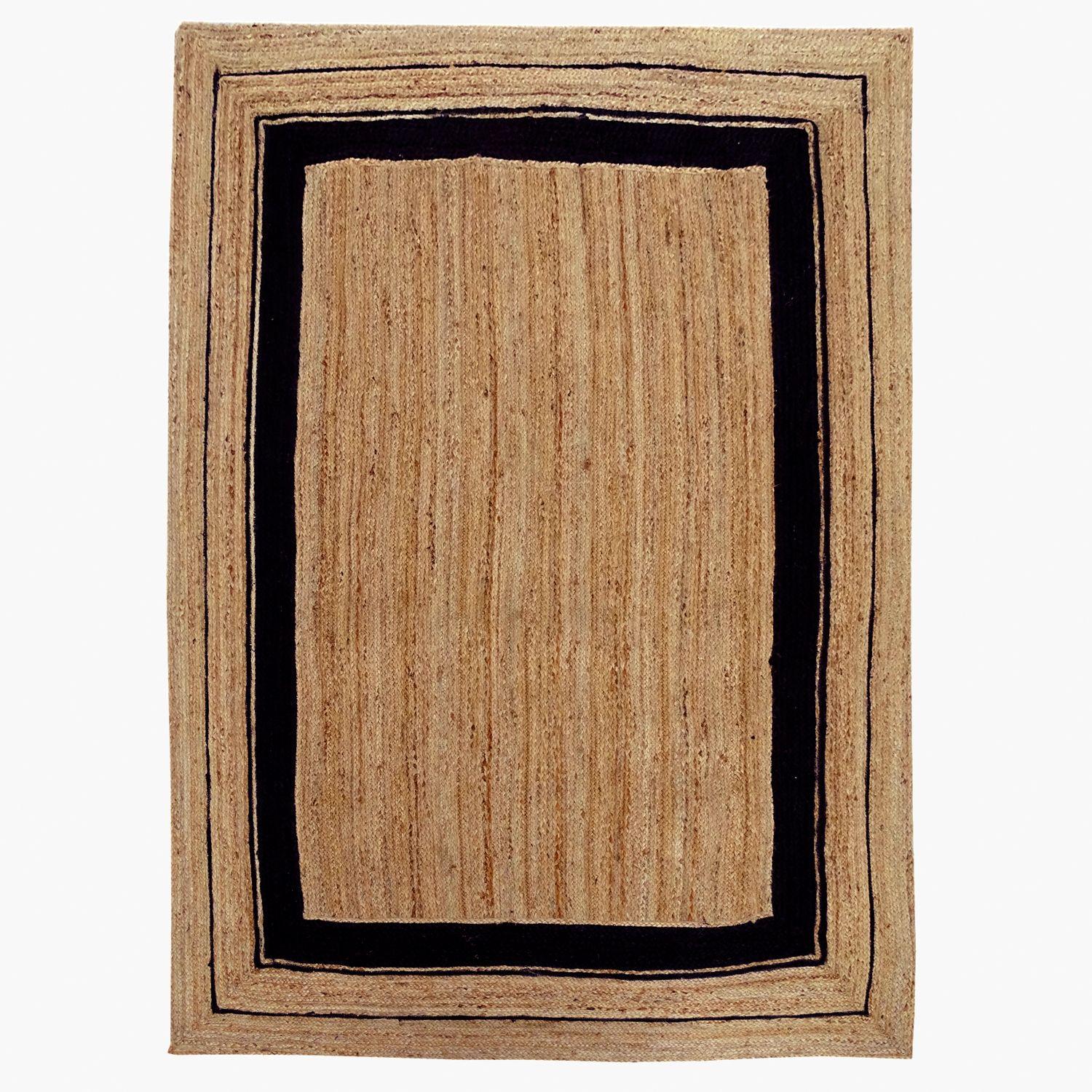 Alfombra Yute Kundara 170x240 Negro-0