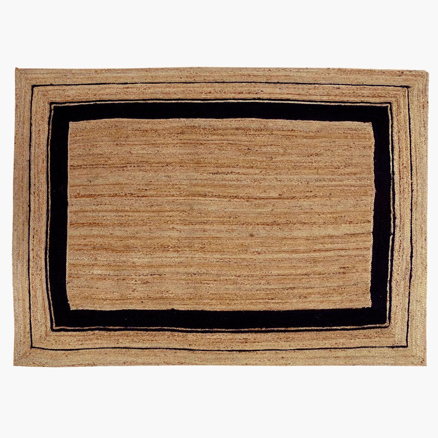 Alfombra Yute Kundara 170x240 Negro-1