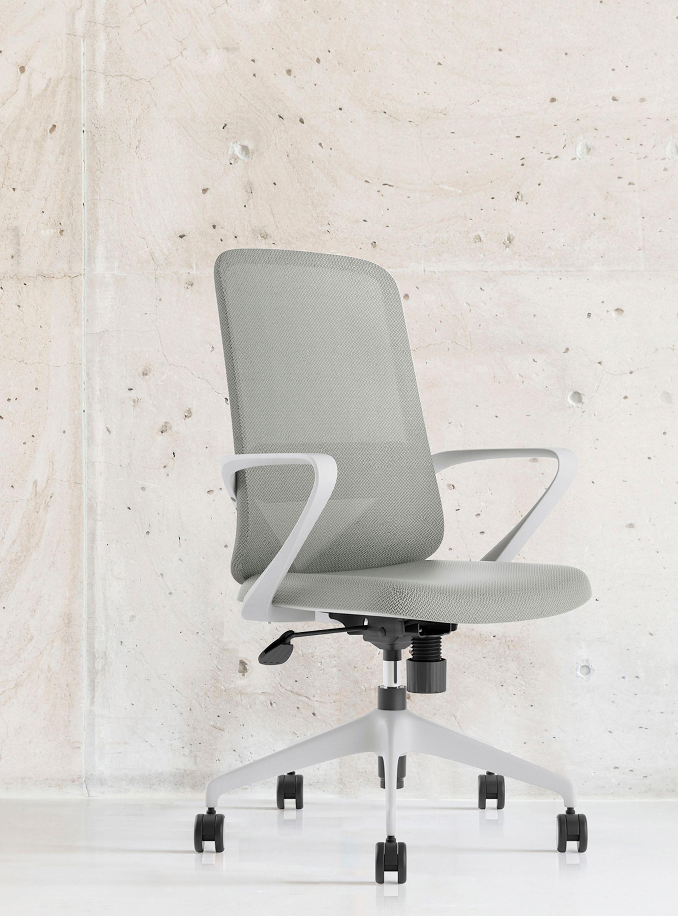Silla Ejecutiva Oficina Vic Gris Claro-8
