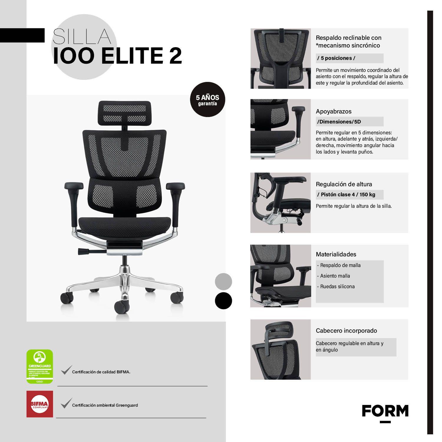 Silla IOO Elite 2 Negro-5