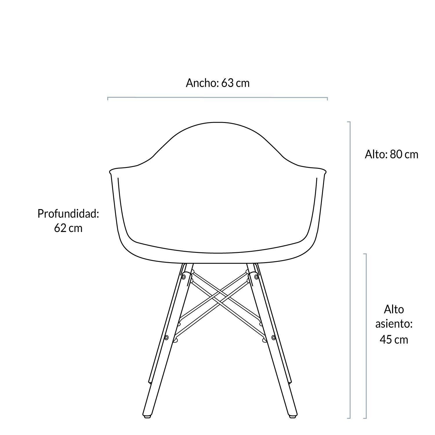 Sitial Eames DAW Réplica Blanco-2