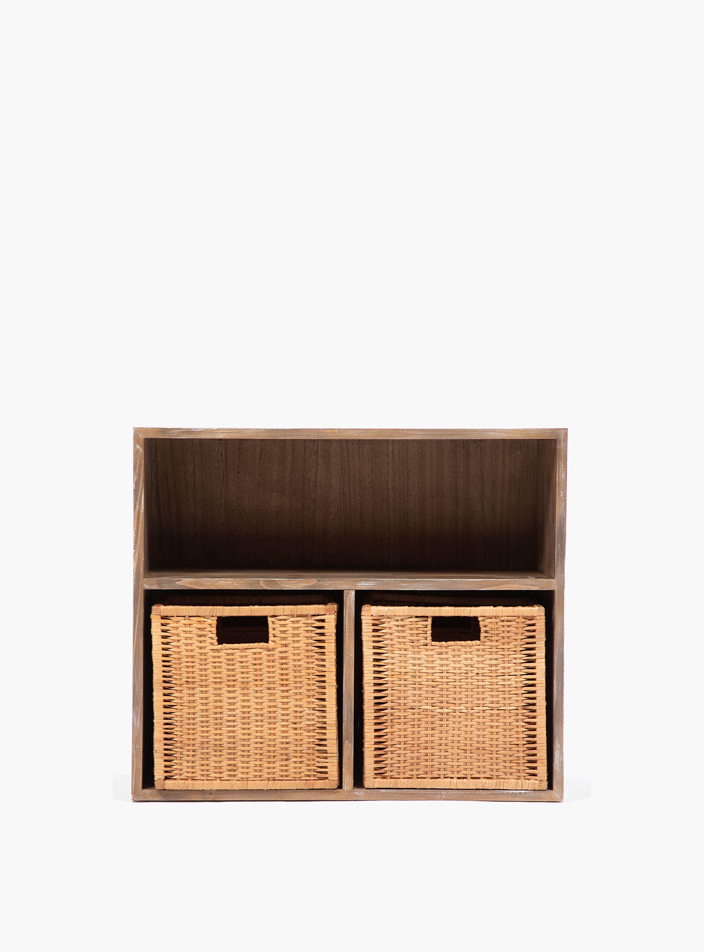 Organizador Kala Doble Natural (no incluye canastos)-2