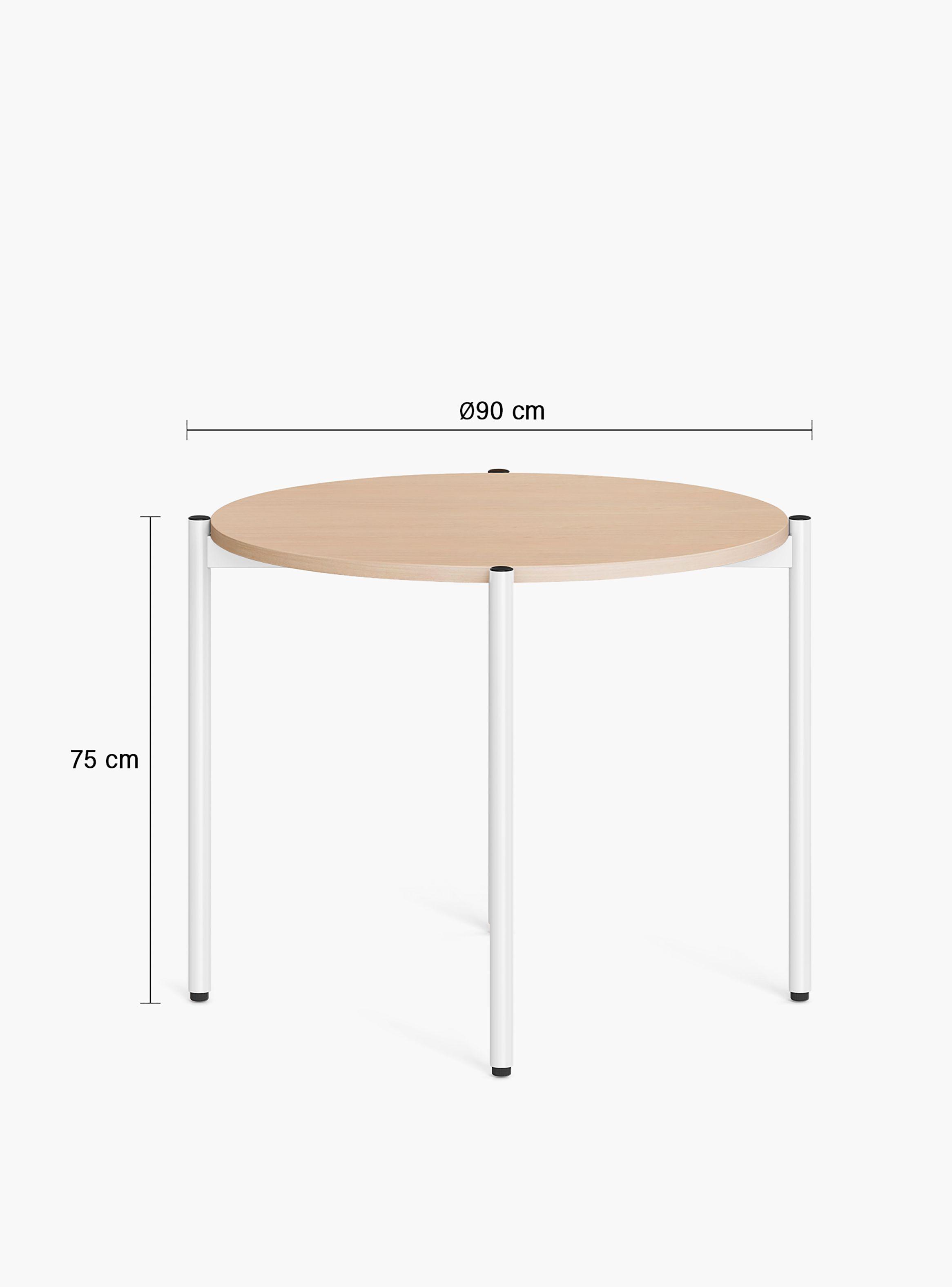 Mesa Oficina Reunión Astro 90D Natura/Blanco-2