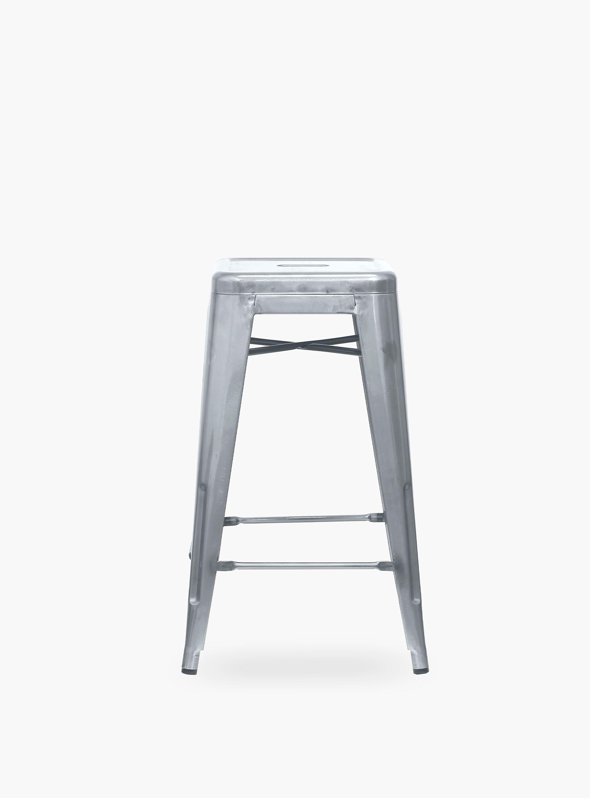 Taburete Medio 67 Tolix Plata-3