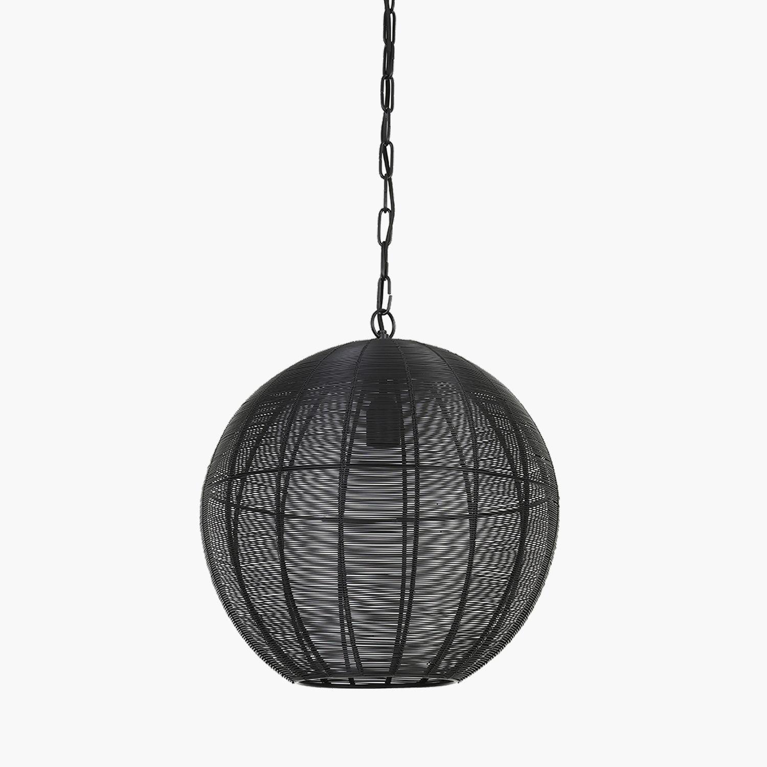 Lámpara De colgar Amarah 40 Negro-0