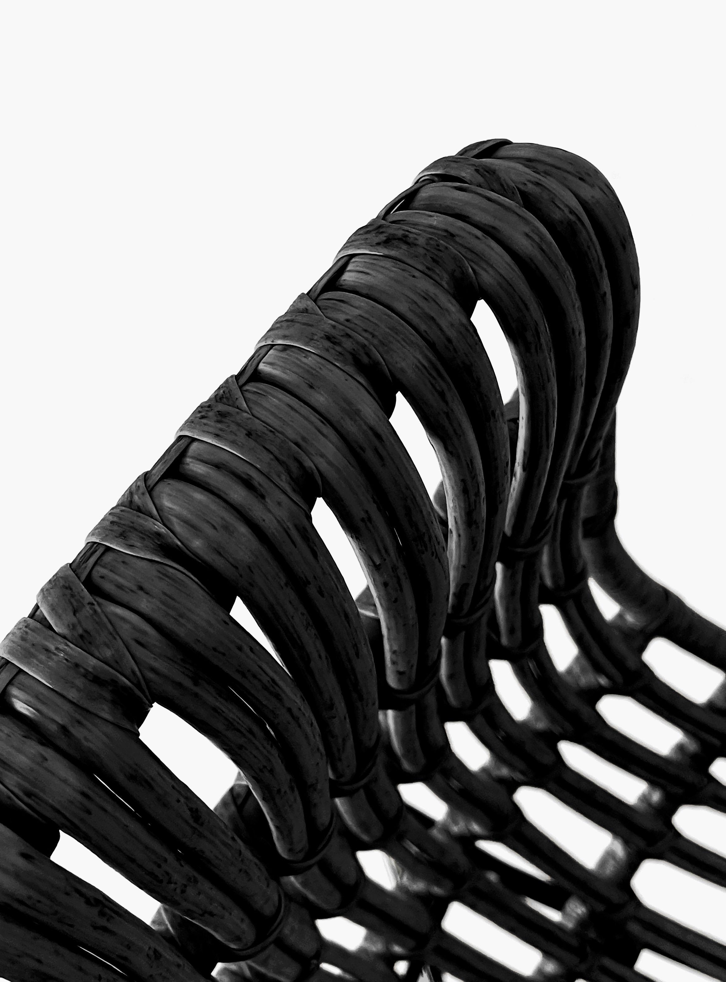 Sitial Ratan Sintético Creta Negro-4