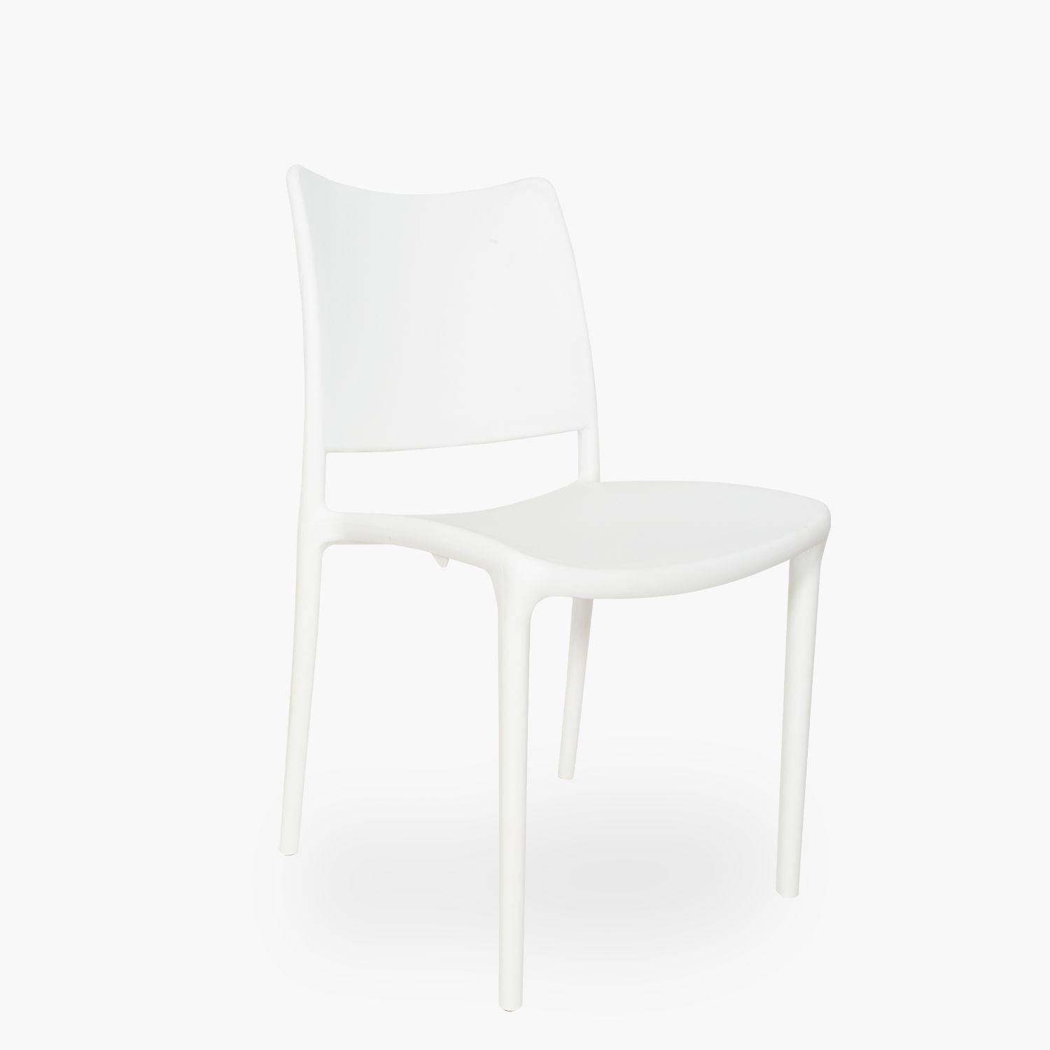 Silla plastico para exterior Todi Blanco-1