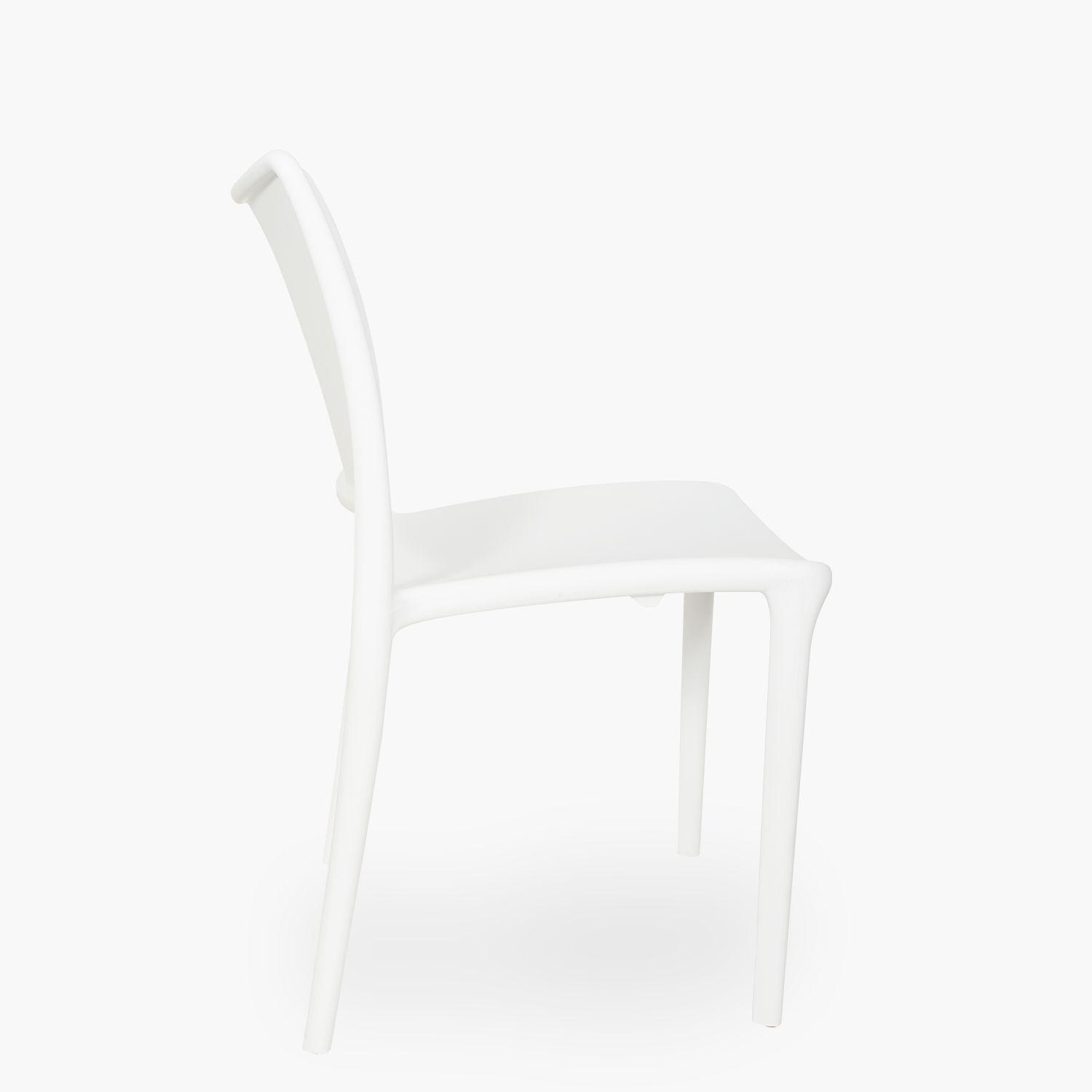 Silla plastico para exterior Todi Blanco-2
