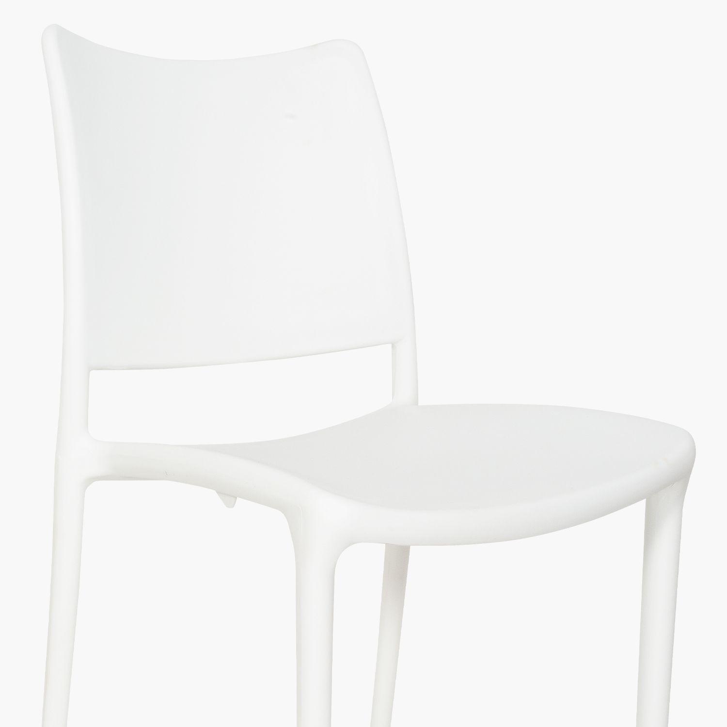 Silla plastico para exterior Todi Blanco-3