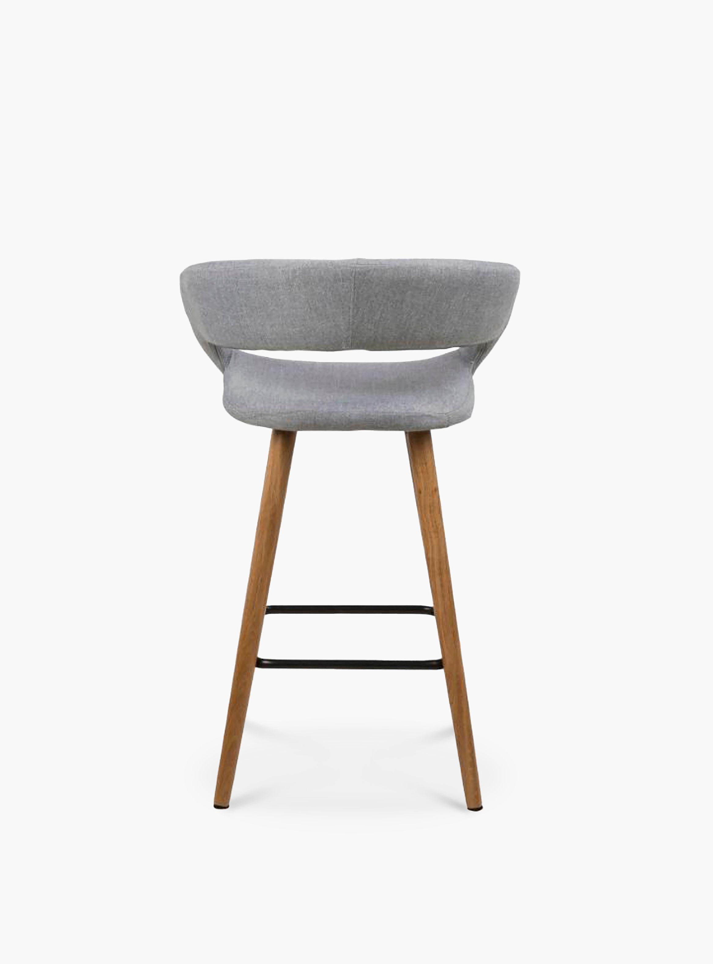 Taburete Medio 66 Tapiz Grace Gris-5