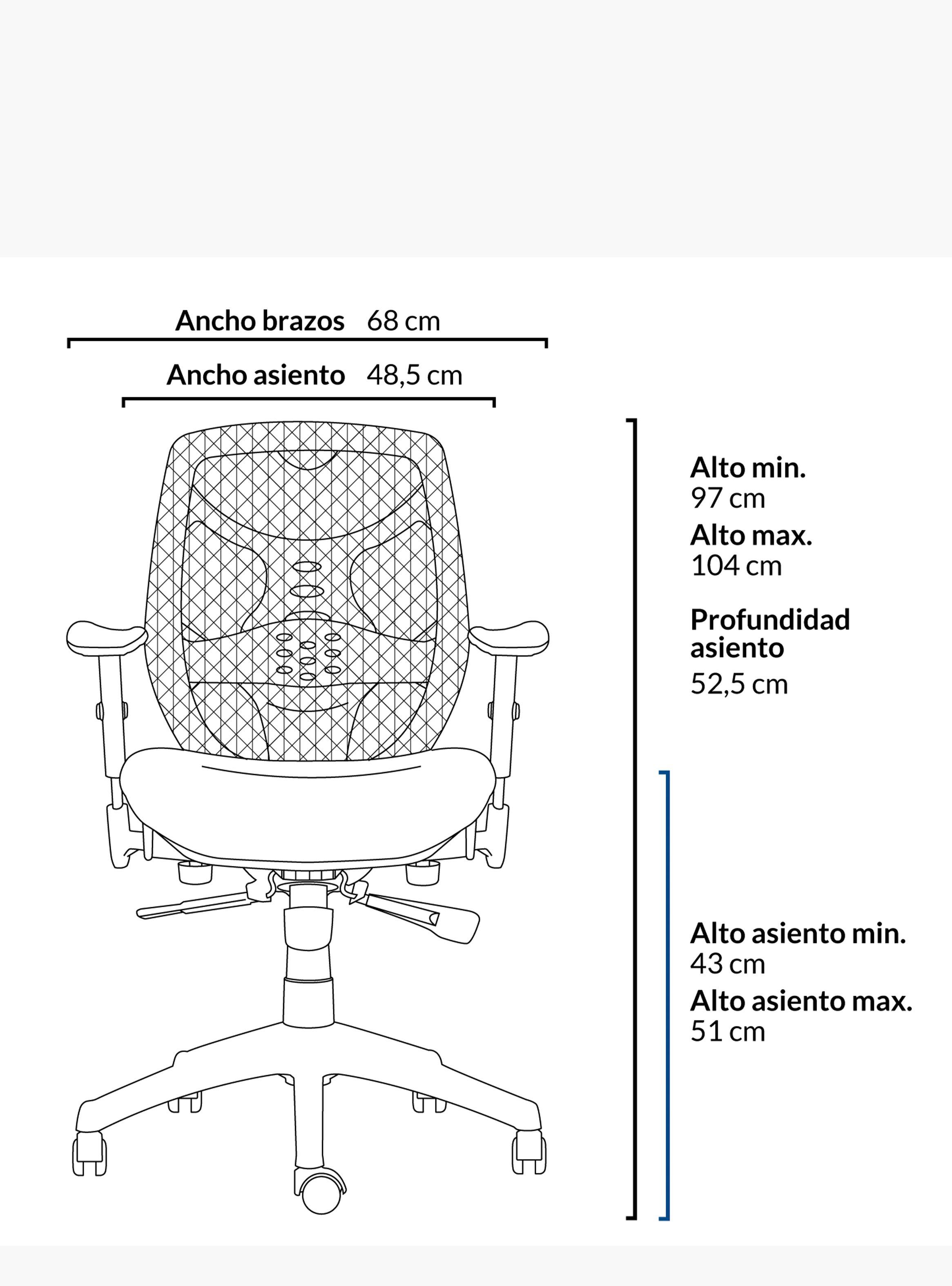 Silla Oficina Identity Base Nylon-4