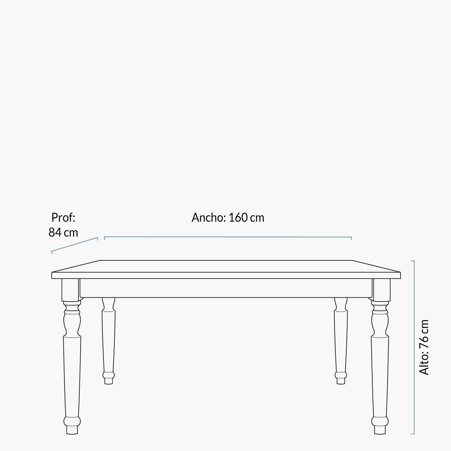 Mesa Comedor Giulia 160x84-3