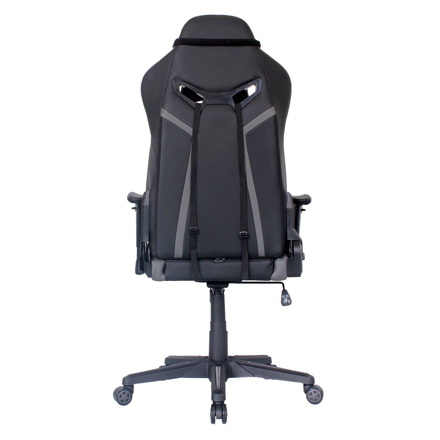 Sillón Oficina Ergonómico Cuero Sintético Armo Negro-4