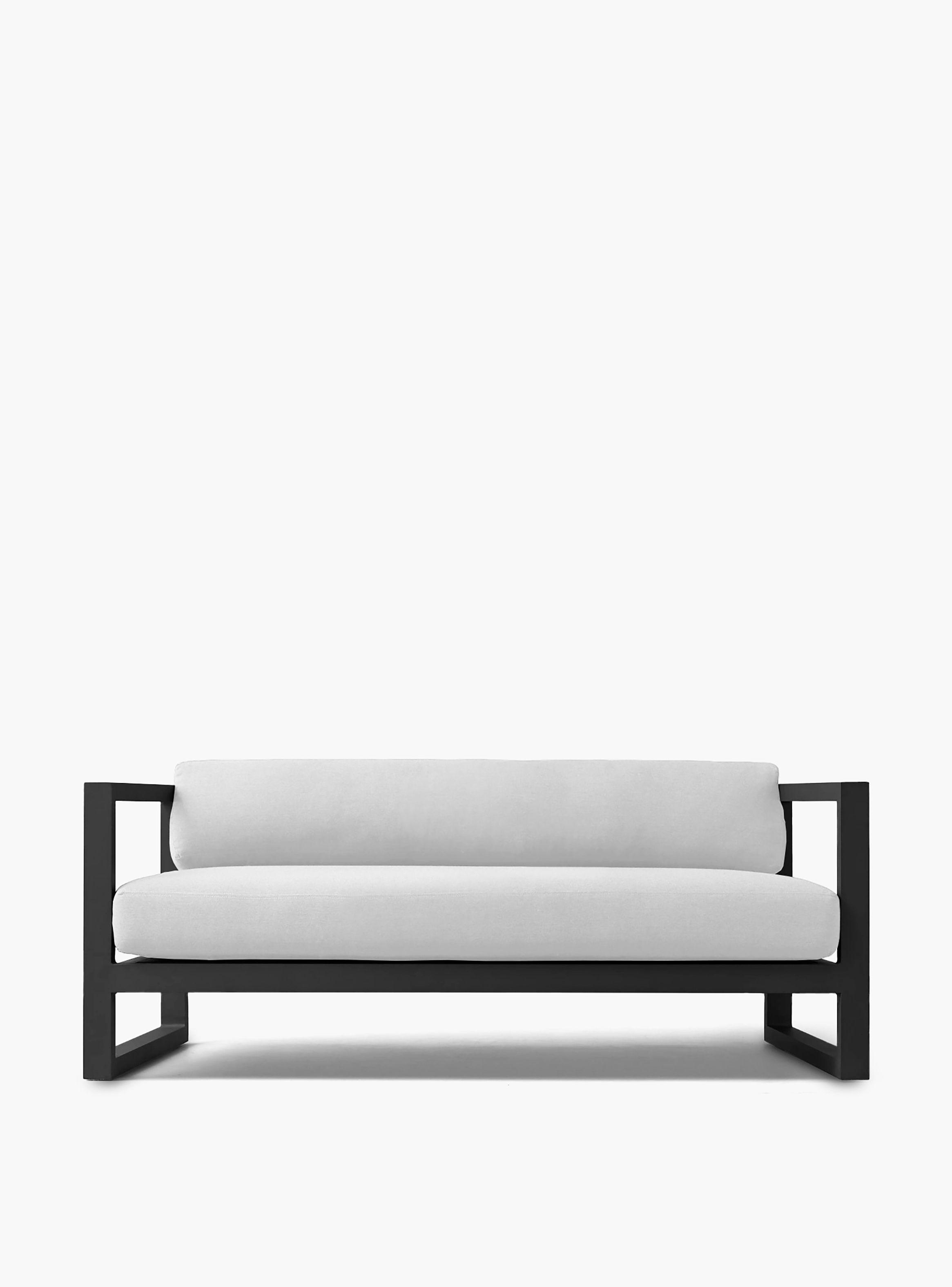 Sofá 2 Cuerpos Terraza Montego LT Blanco/Negro-1