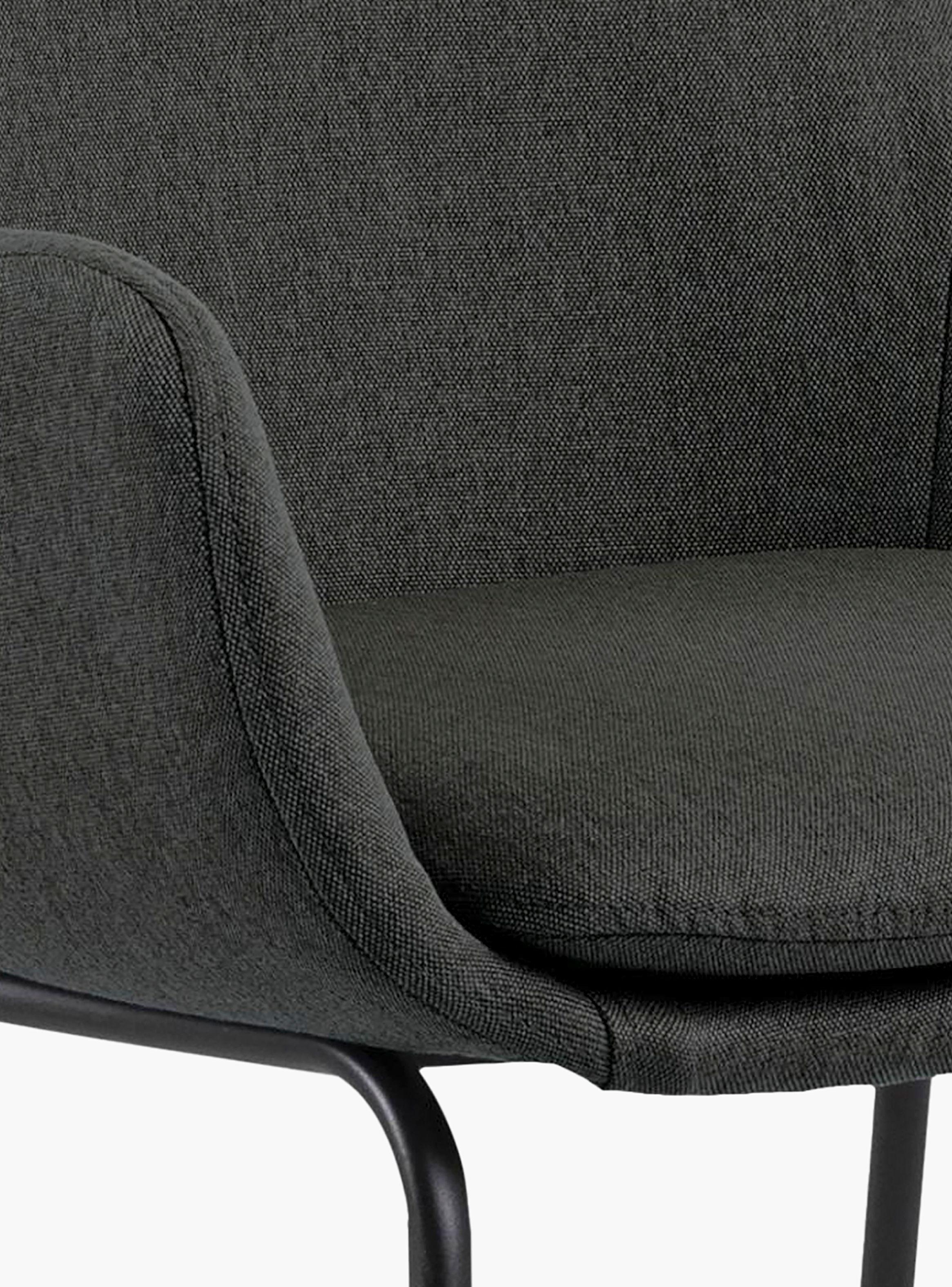 Taburete Alto 76 Tapiz Felisa Gris Oscuro-6