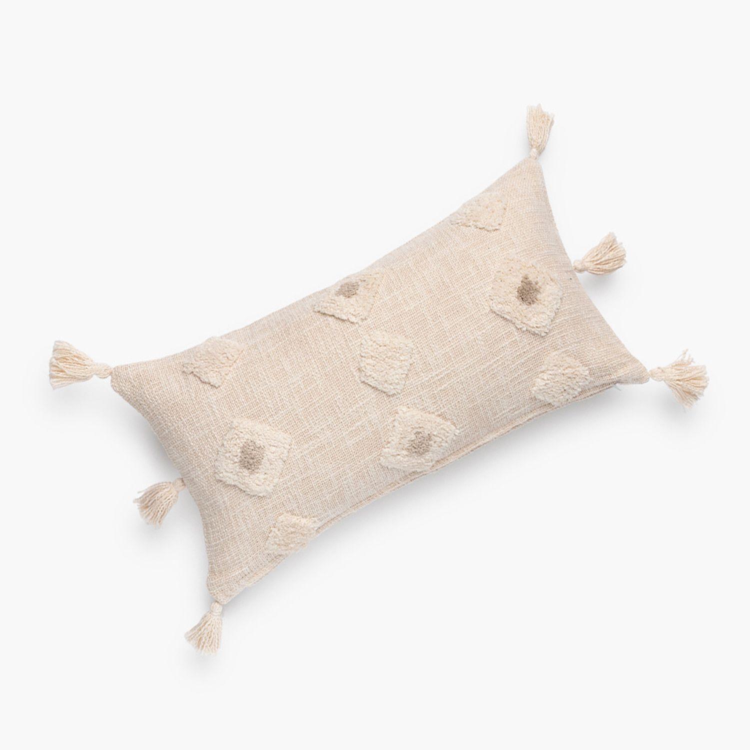 Funda Cojín Gema Crudo 30x60-0