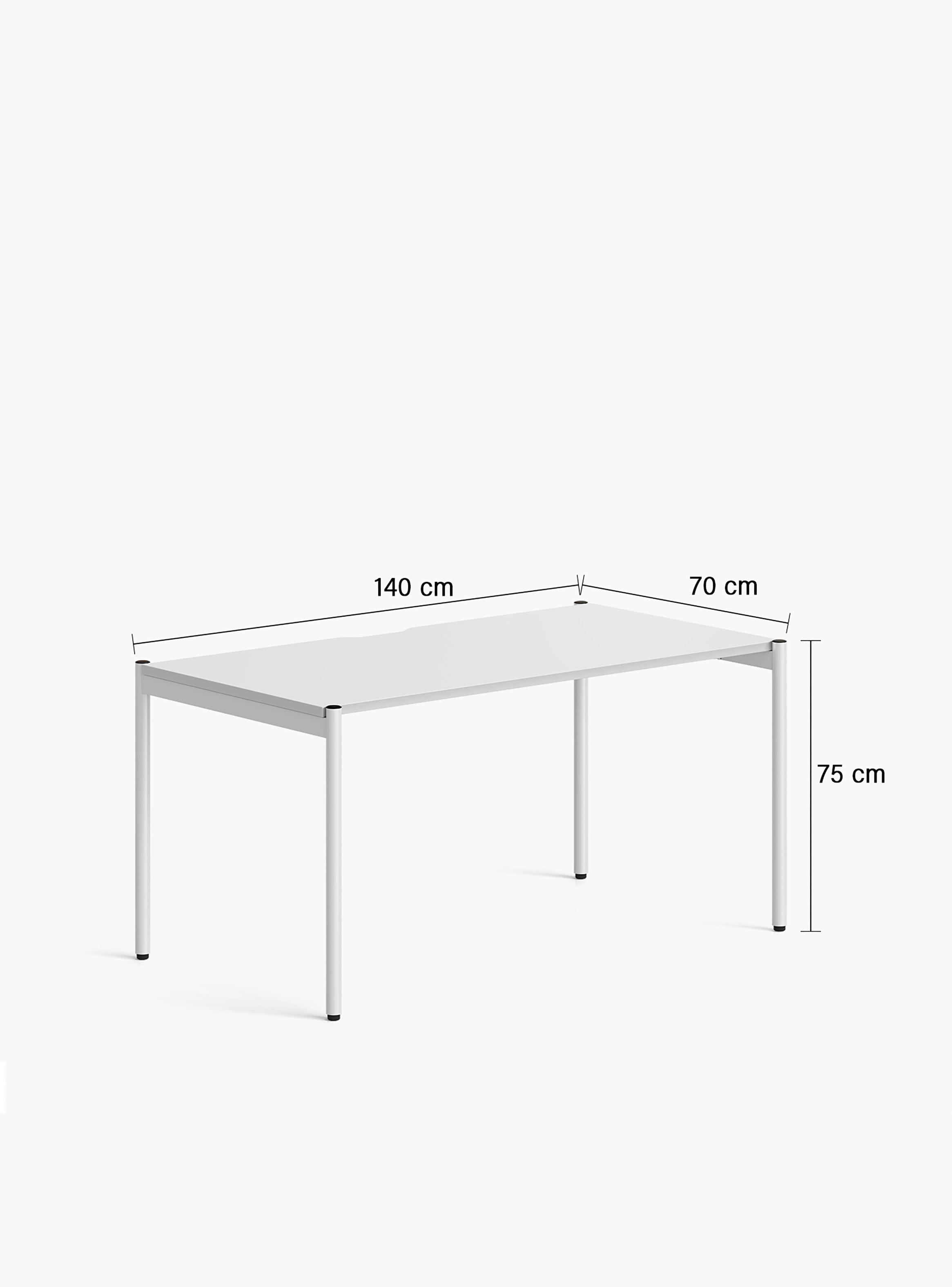 Escritorio Astro 140x70 Blanco/Blanco-2