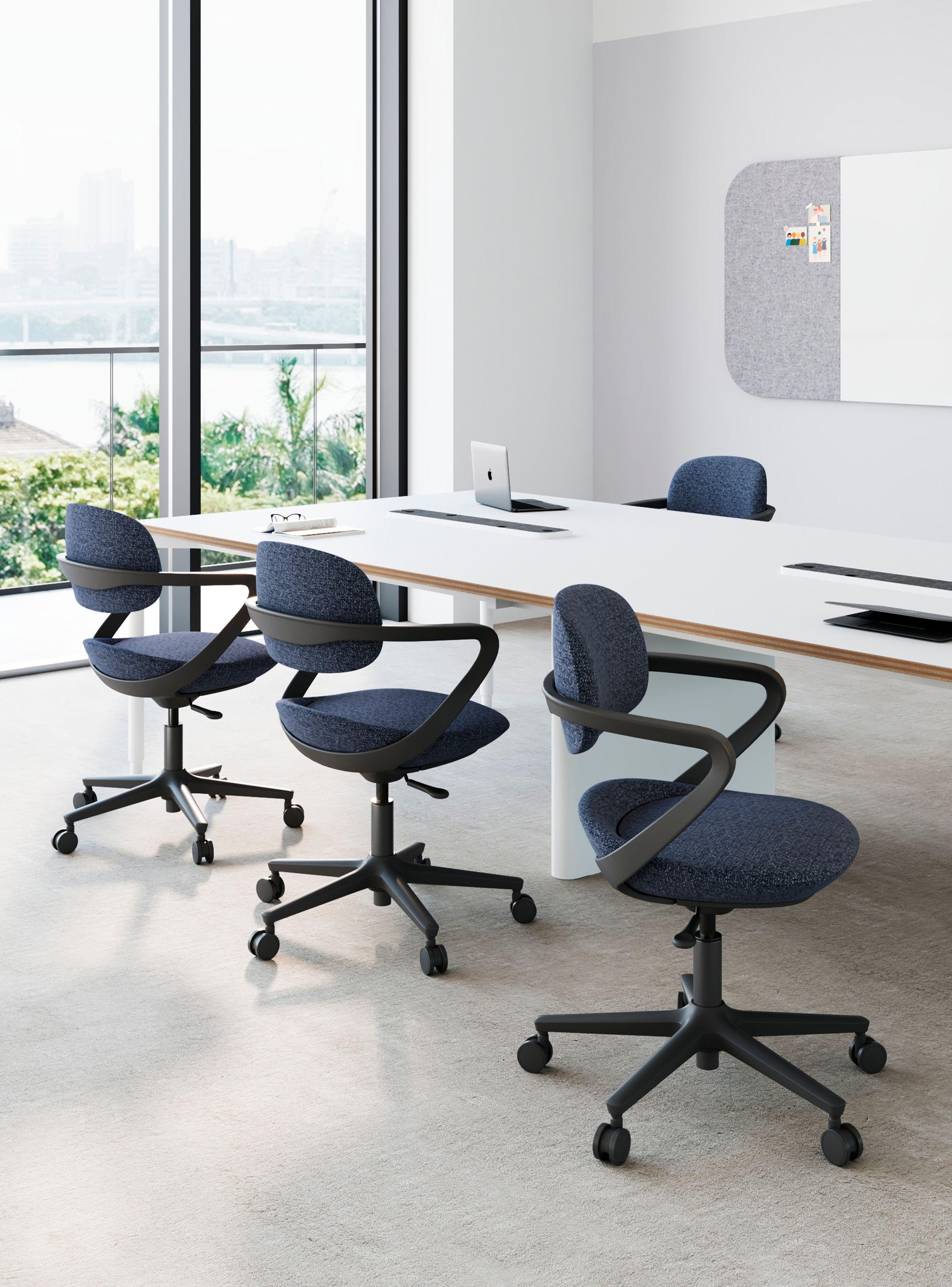 Silla Oficina Otto Azul-2