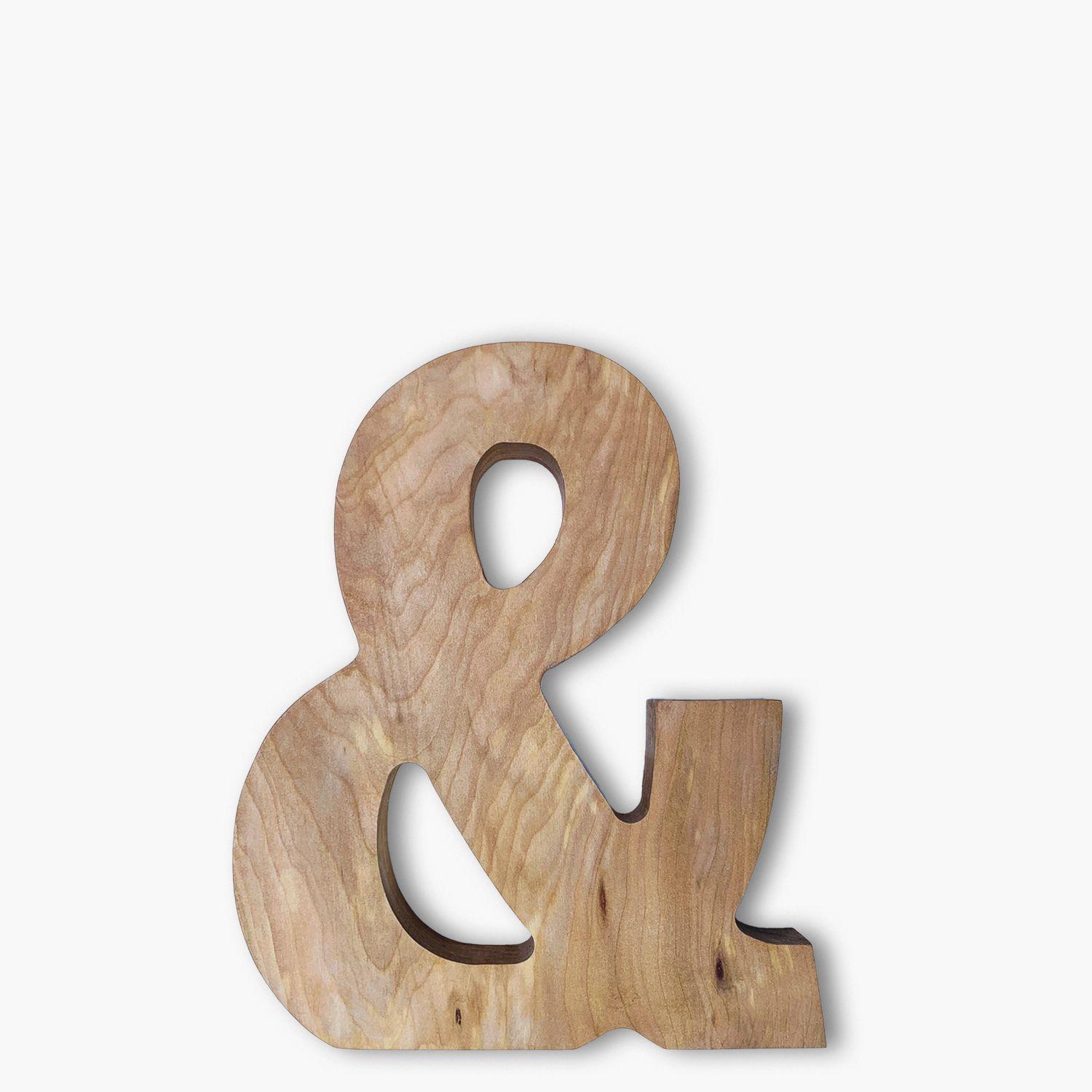 Letra Infantil Madera Inicial &-0